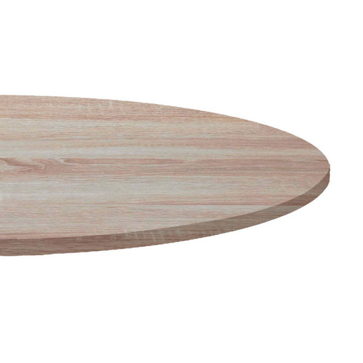 Piano tavolo rotondo, laminato legno RestooTab; 120x120 cm (LxL); betulla; rotonda