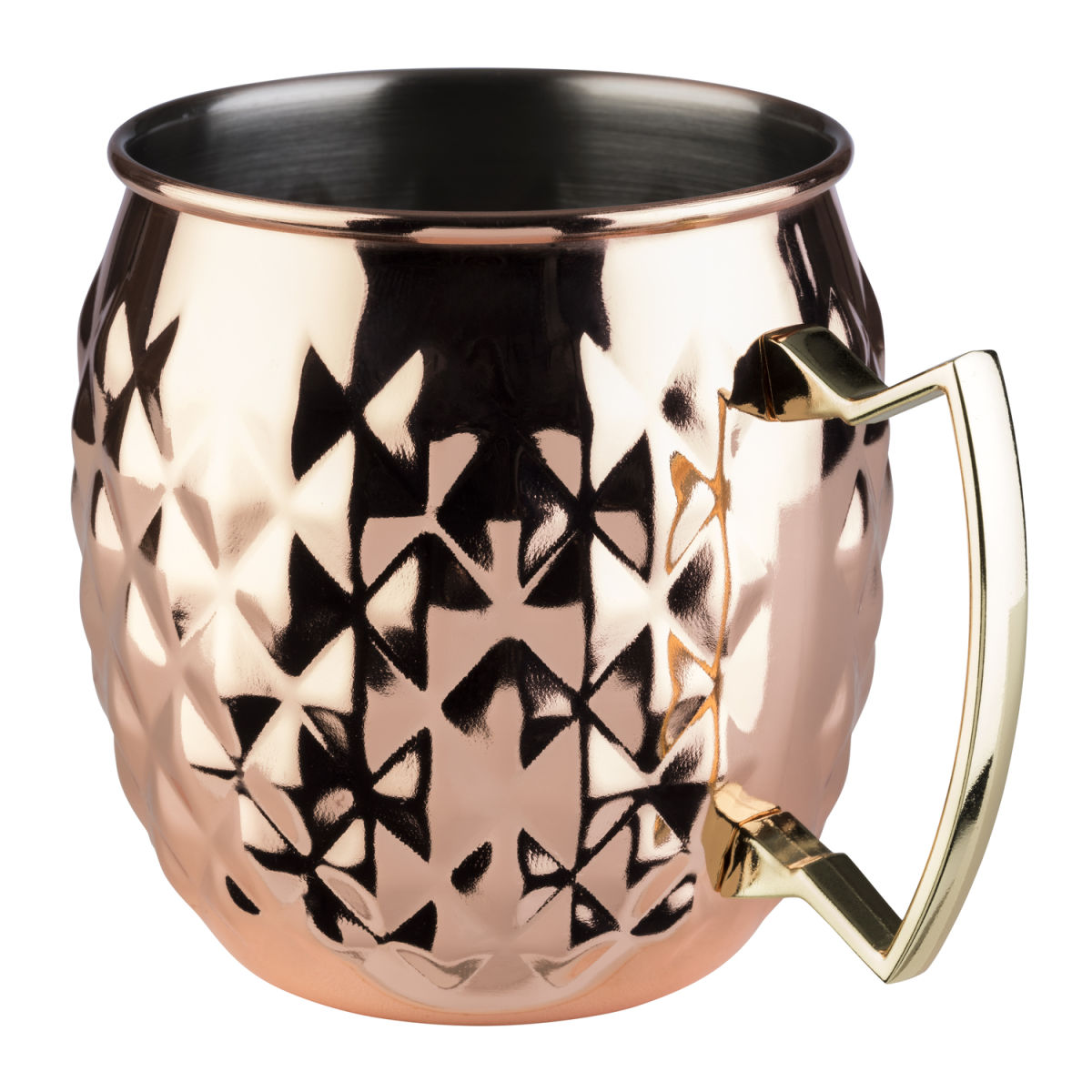 APS Becher MOSCOW MULE, Edelstahl 500 ml, 9.5x10 cm (ØxH); kupfer/gold