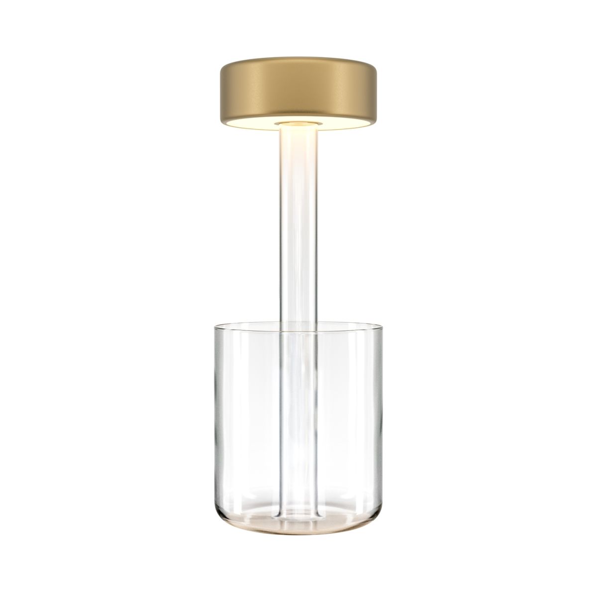 Maytoni Maytoni Akku-Leuchte AI Collaboration Transparent, aus Glas, LED, dimmbar; 12x12x12x34.8 cm (LxBxØxH); transparent; Gestell transparent