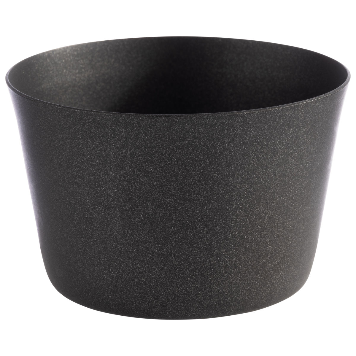 APS Schale LEVANTE, Edelstahl, doppelwandig 200 ml, 8.5x8.5x5.5 cm (LxBxH); schwarz