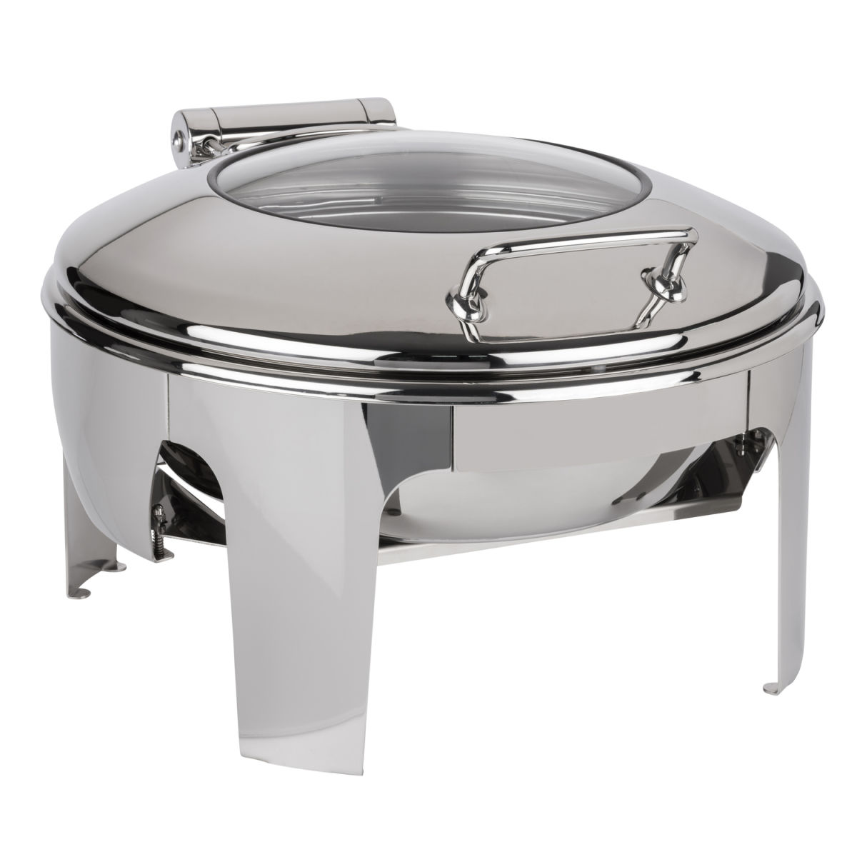 APS Chafing Dish EASY INDUCTION, Edelstahl, rund; 6000 ml, 50x46x30 cm (BxTxH); silber; rechteckig