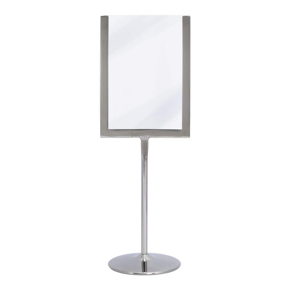 Portamenù in acciaio inox Securit; 11x31 cm (LxH); argento
