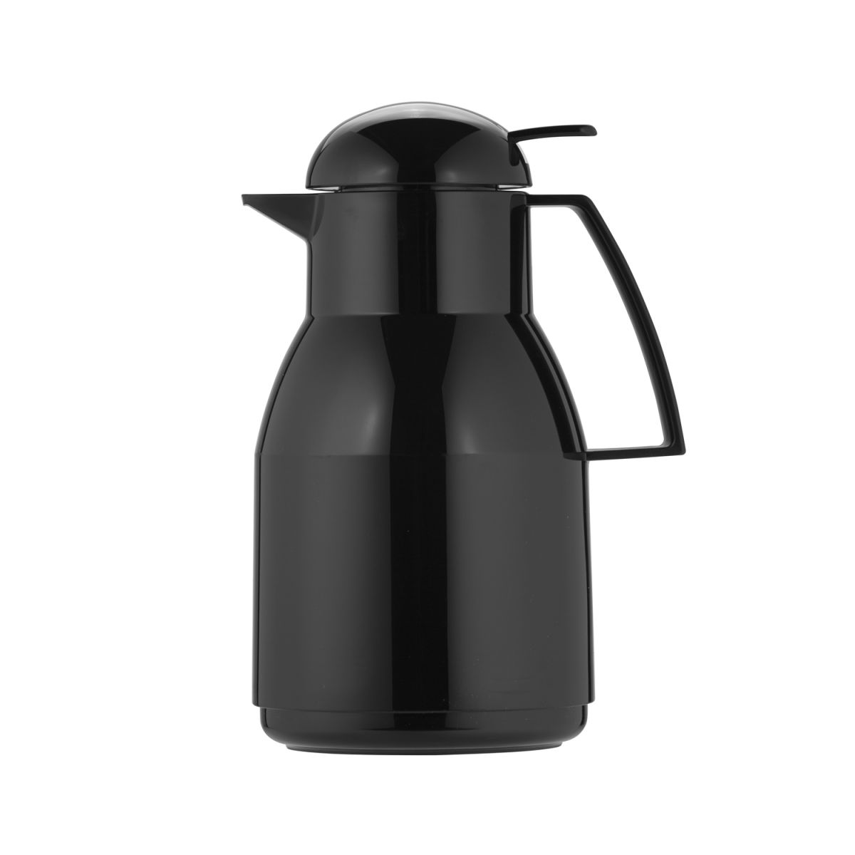 helios Isolierkanne Top Push 1 l, 13.5x25.5 cm (ØxH); schwarz; rund
