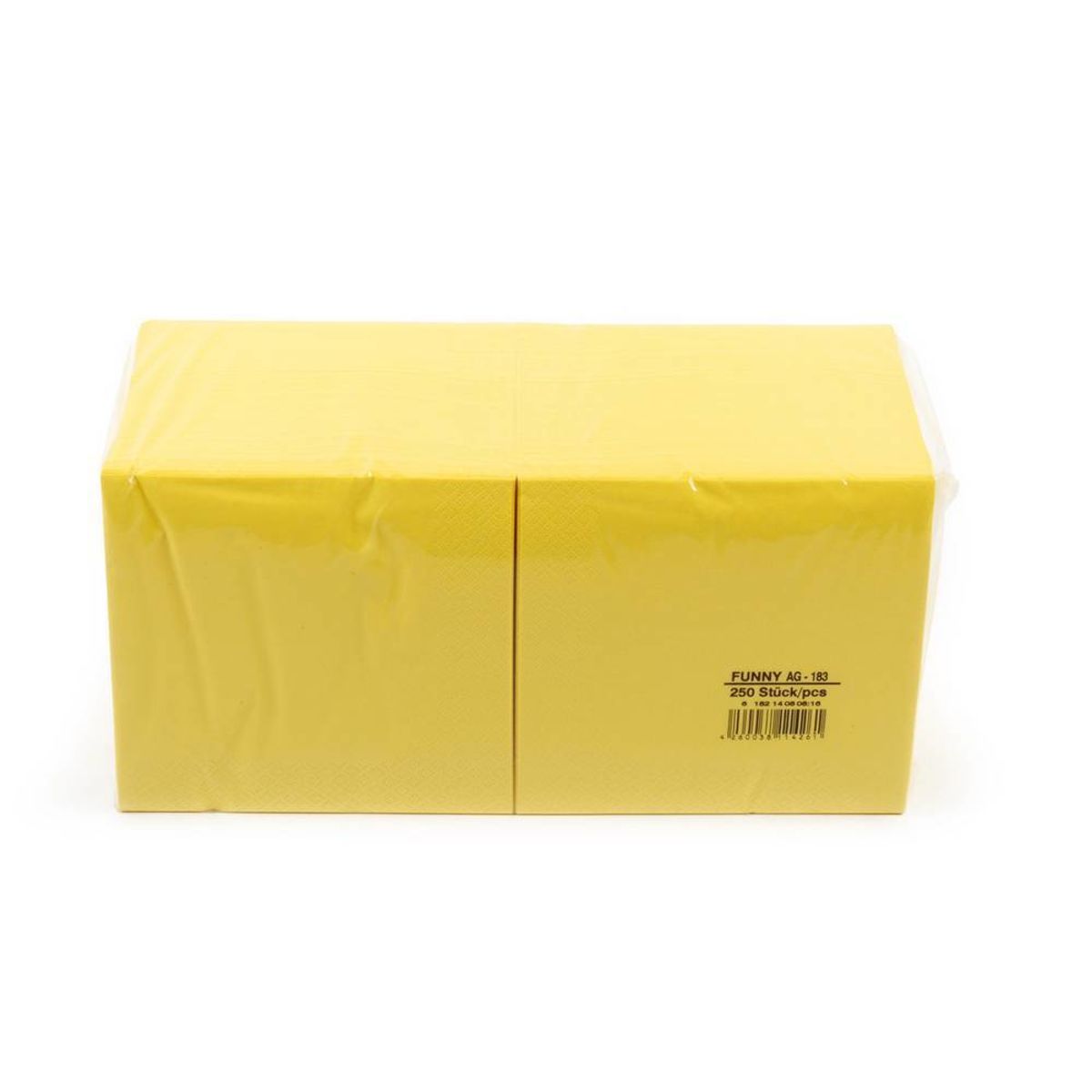 Plock Servietten 33x33 cm, 3-lagig 33x33 cm (BxL); gelb; 1000 Stück / Pack