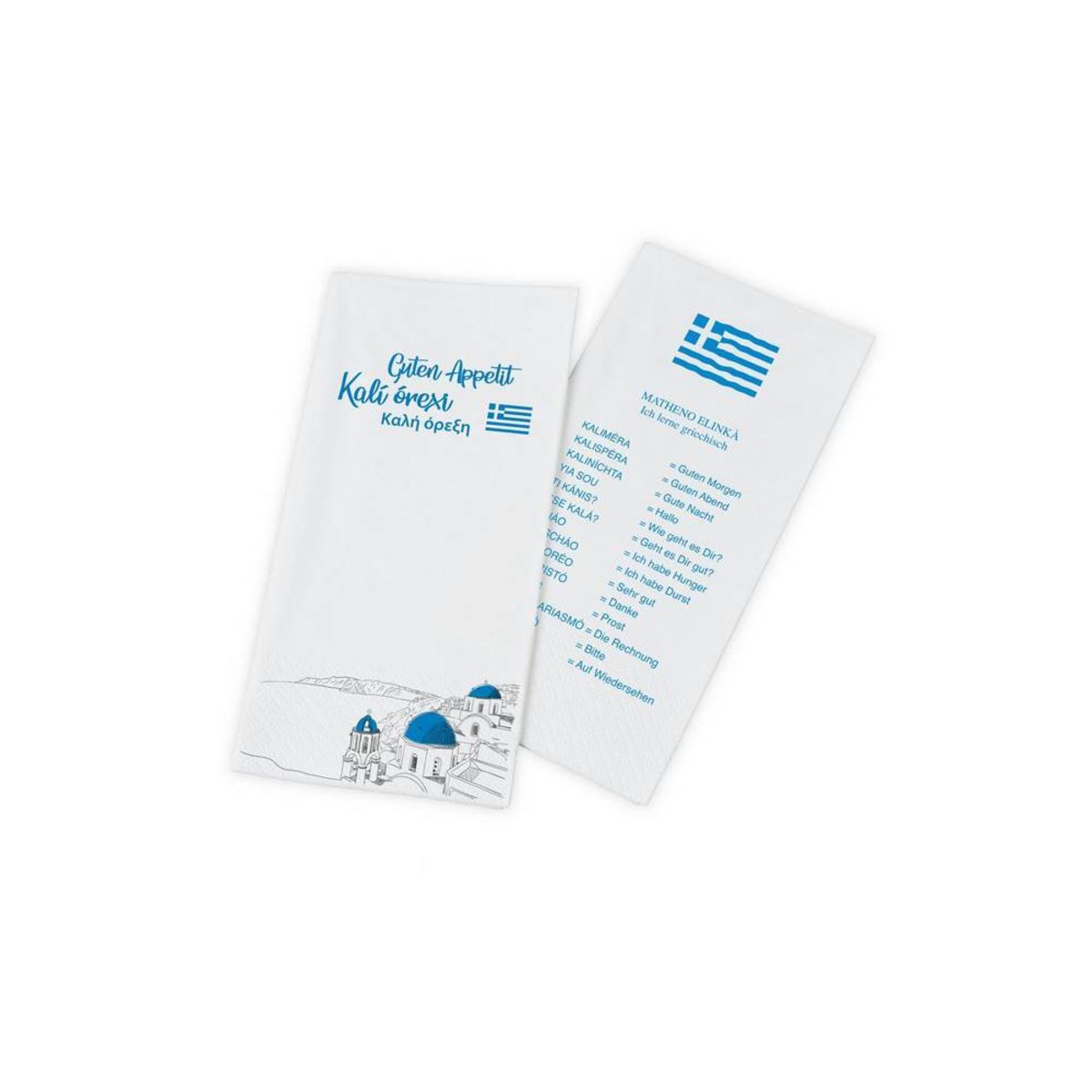 Plock Servietten 40 x 40 cm, 2-lagig, Santorin 40x40 cm (BxL); mehrfarbig; 1000 Stück / Pack