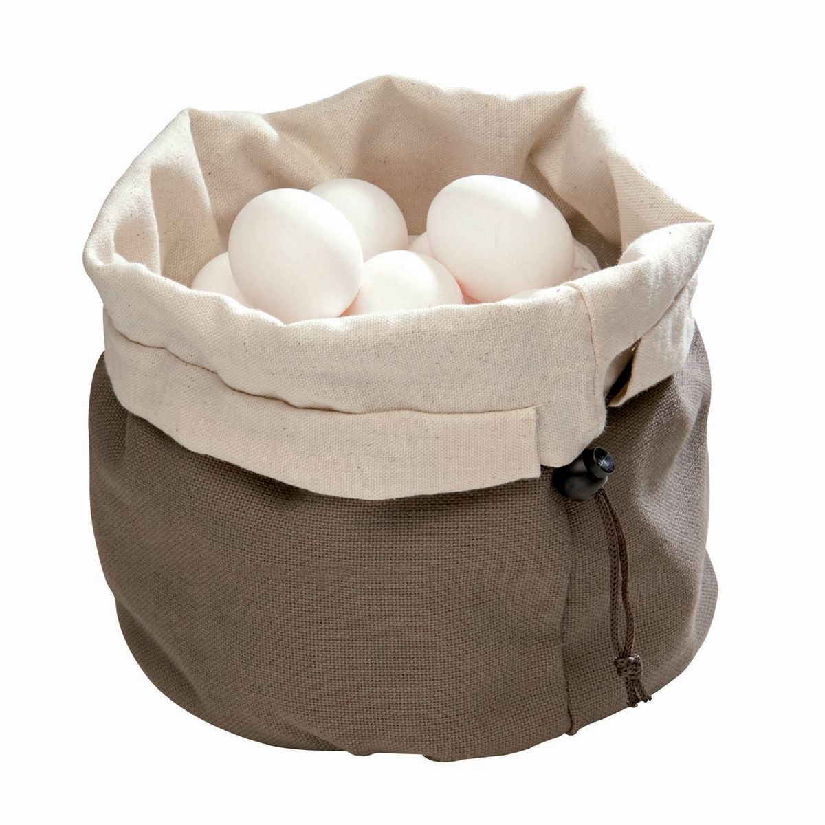 APS Brottasche mit Wärmekissen, Baumwolle; 19x19x20x23.5 cm (LxBxØxH); dunkelbraun/beige; rund