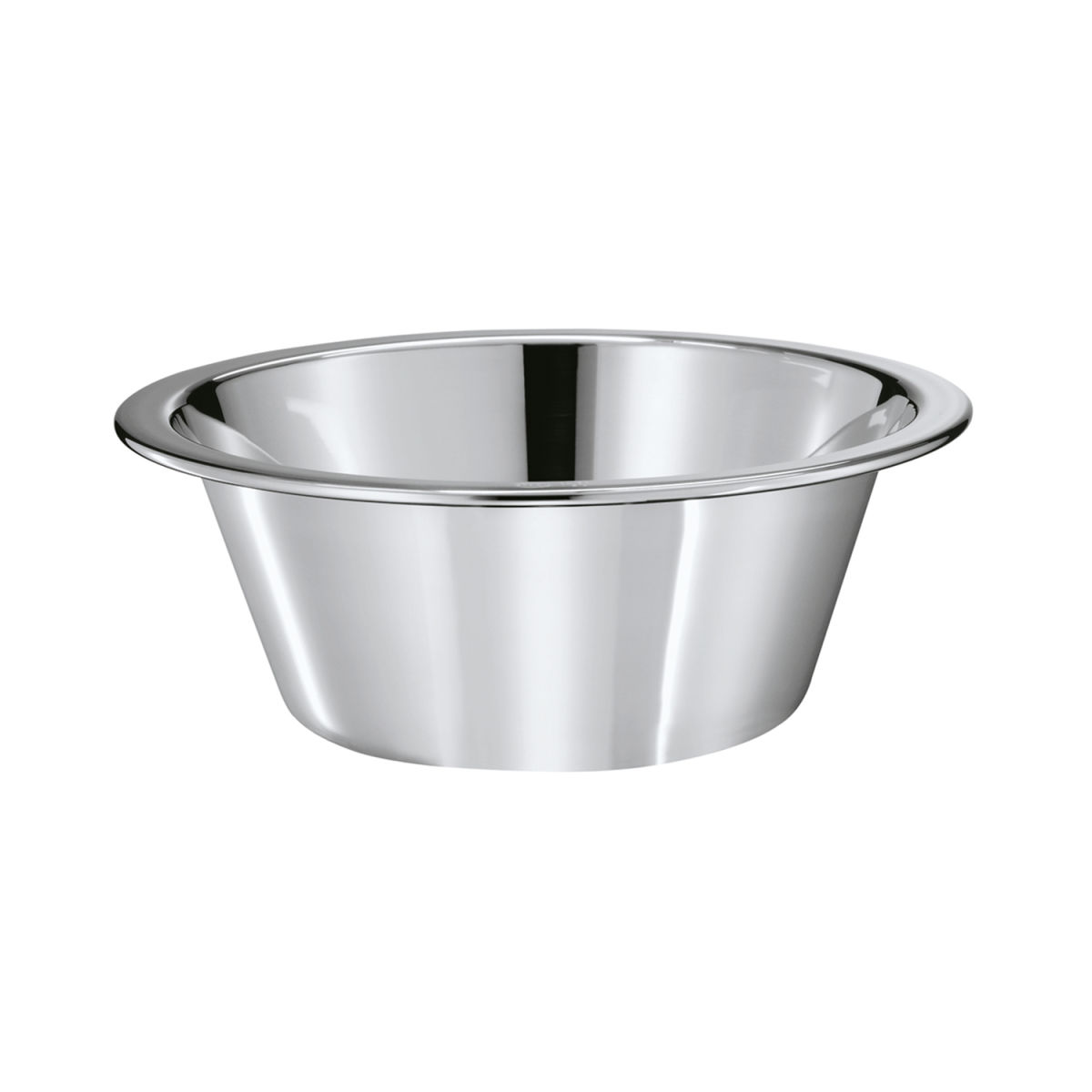 RÖSLE Schüssel konisch mit bordiertem Rand 83 ml, 14.5 cm (H); silber