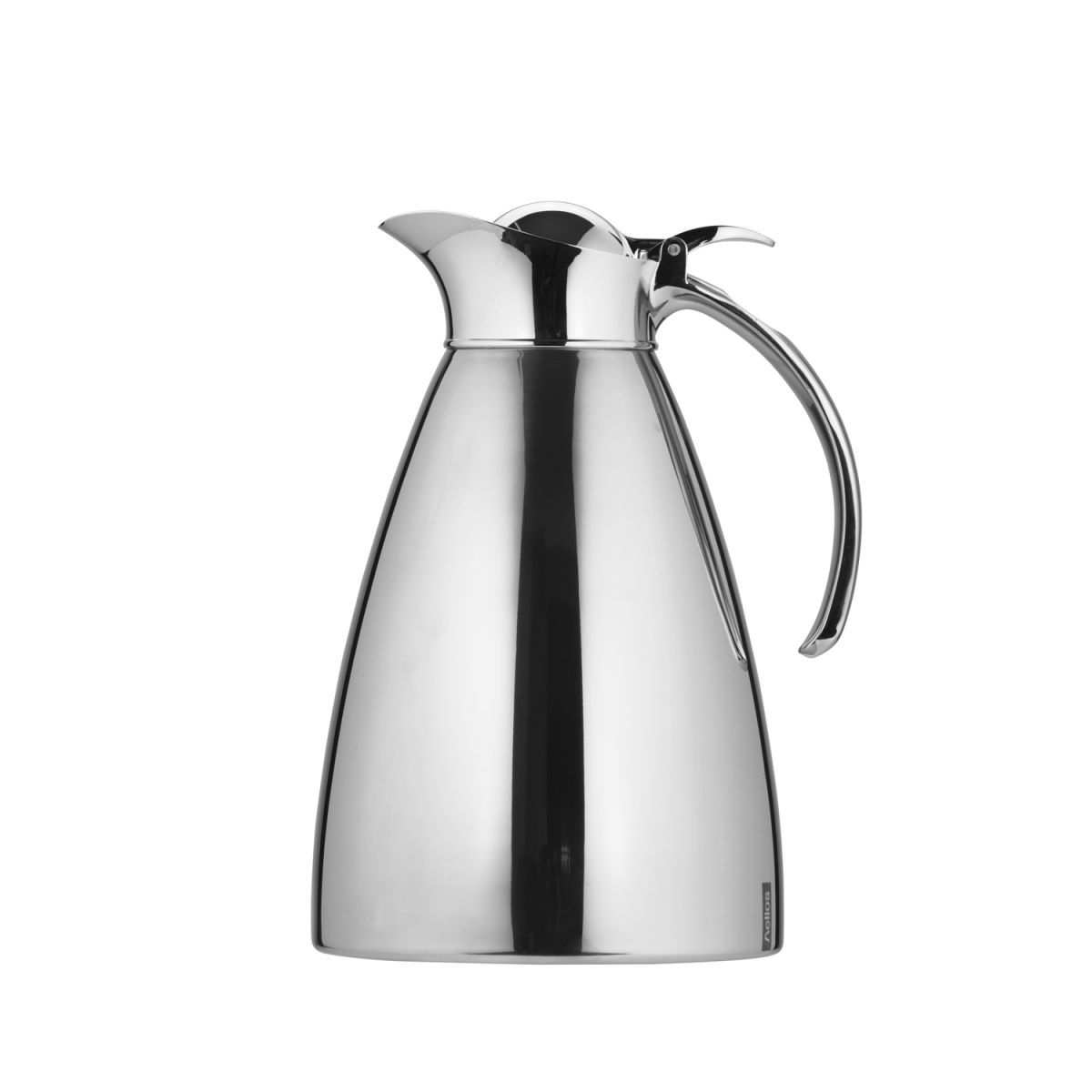 caraffa termica con coperchio in acciaio inox helios; 1500 ml, 22 cm (H); argento