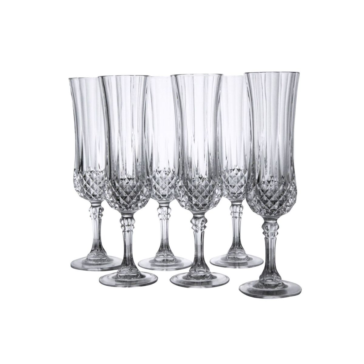 CreaTable LONGCHAMP ECLAT - 6-er Sektkelch 14 cl 140 ml, 5.5x20.5 cm (ØxH); transparent; 6 Stück / Pack