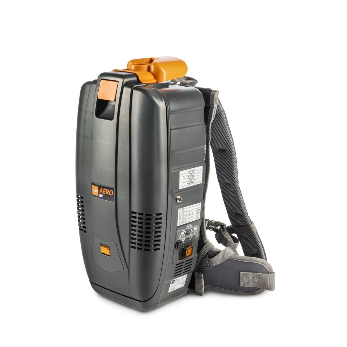 Diversey TASKI AERO BP Lithium, Ultraleichter Rucksacksauger mit Lithium-Ionen Technologie orange/grau