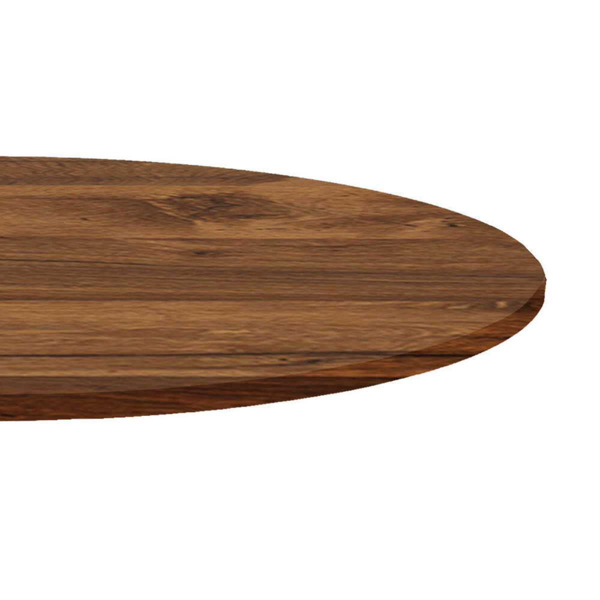 Piano tavolo rotondo, laminato legno RestooTab; 120x120 cm (LxL); quercia wenge; rotonda
