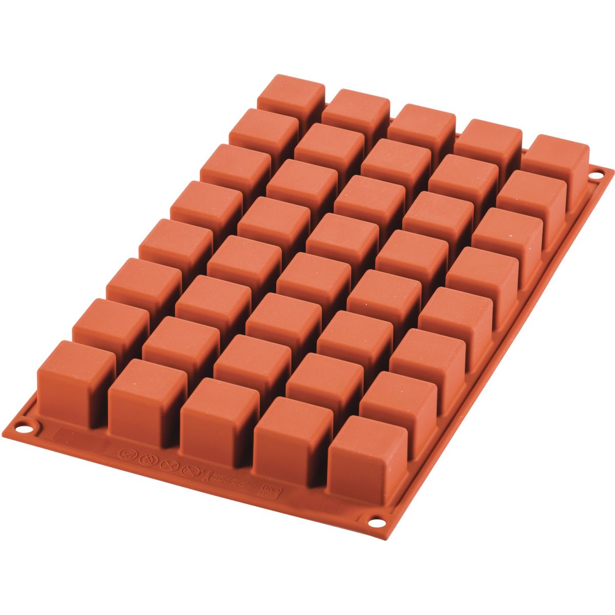 Schneider Silikonbackform Kubus Mini 13.5 ml, 30x17.5x2.4 cm (LxBxH); rot
