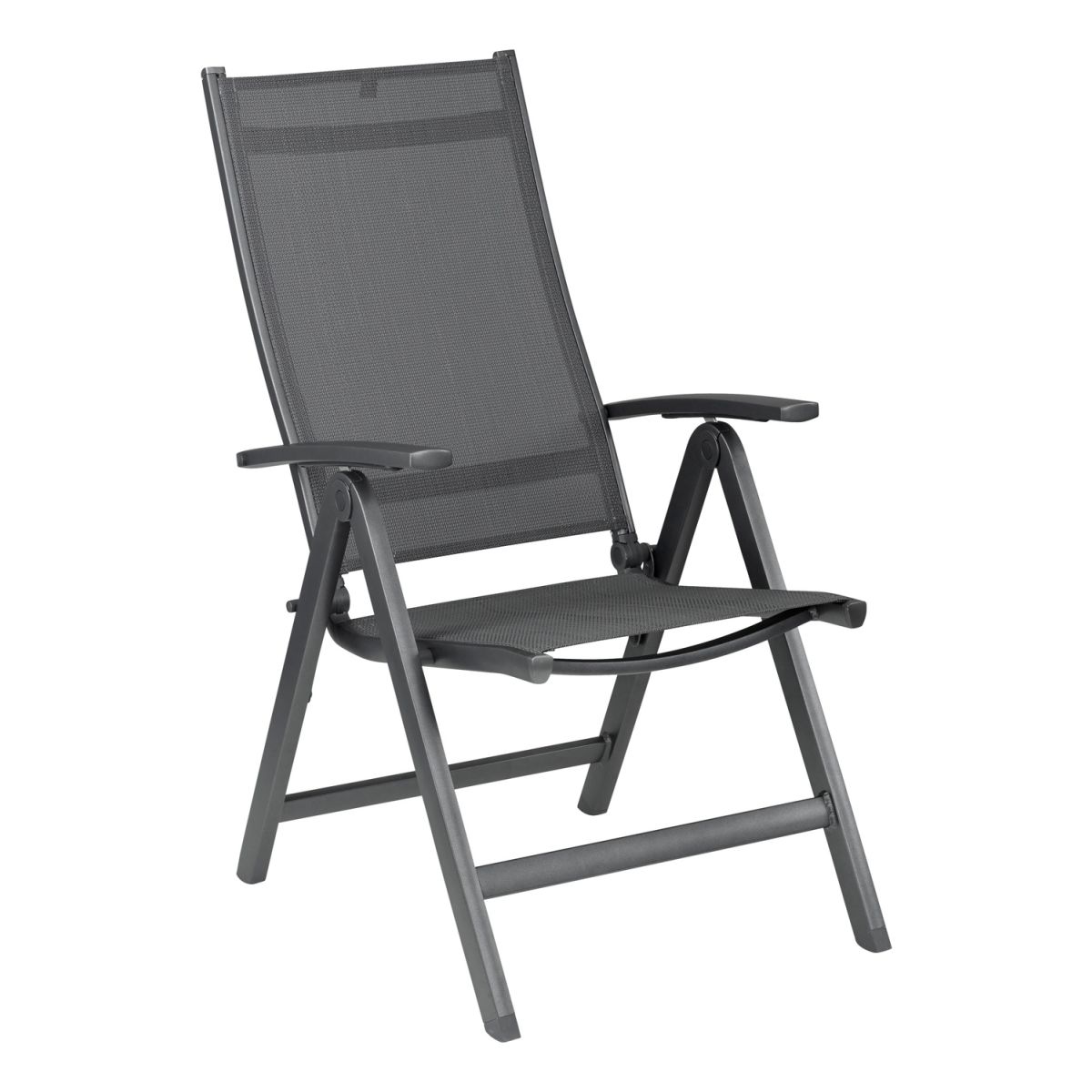 KETTLER Multipositionssessel EASY; 58x70x110 cm (BxTxH); Sitz anthrazit, Gestell anthrazit