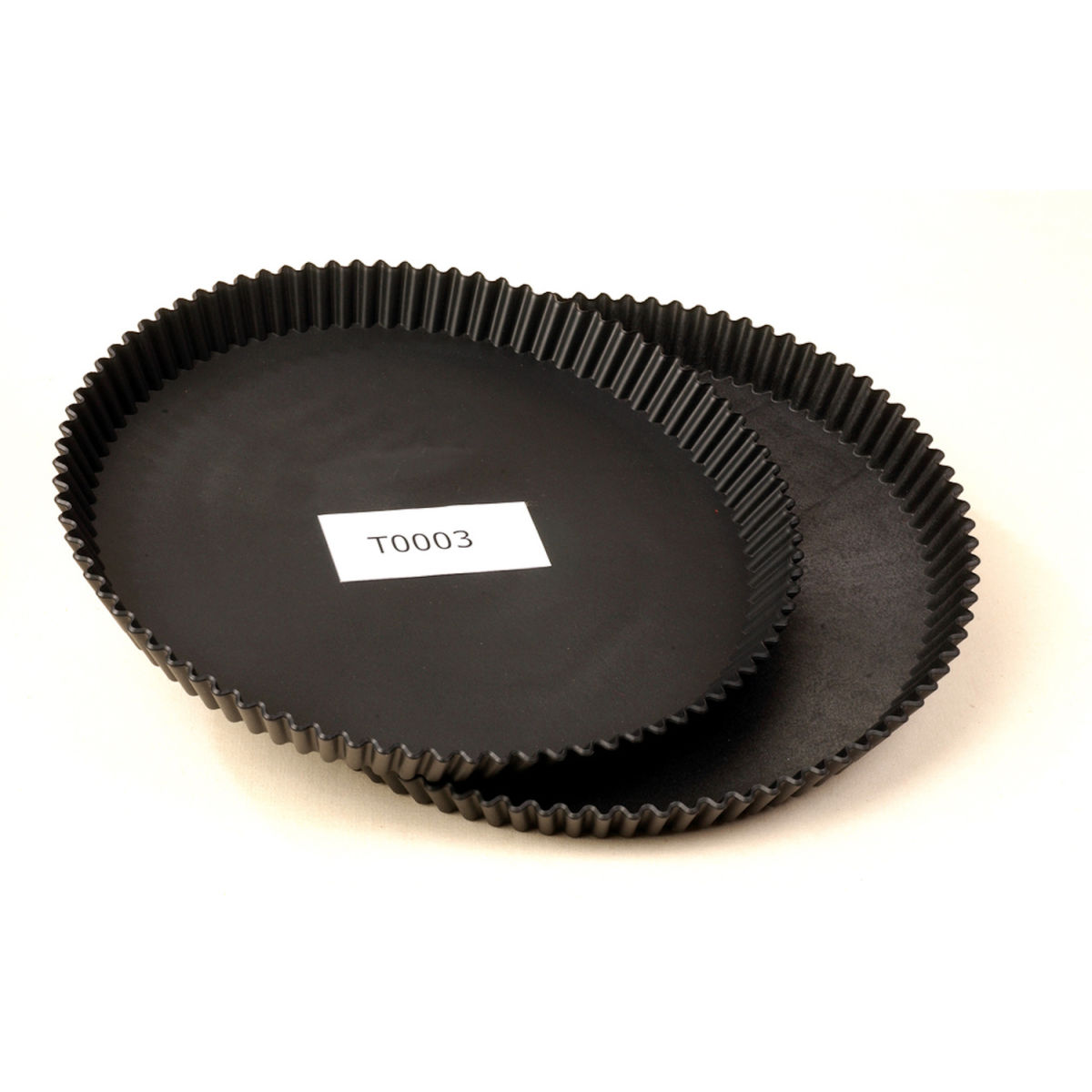 Küchenform 28 cm (Ø); schwarz; rund; 5 Stück / Pack