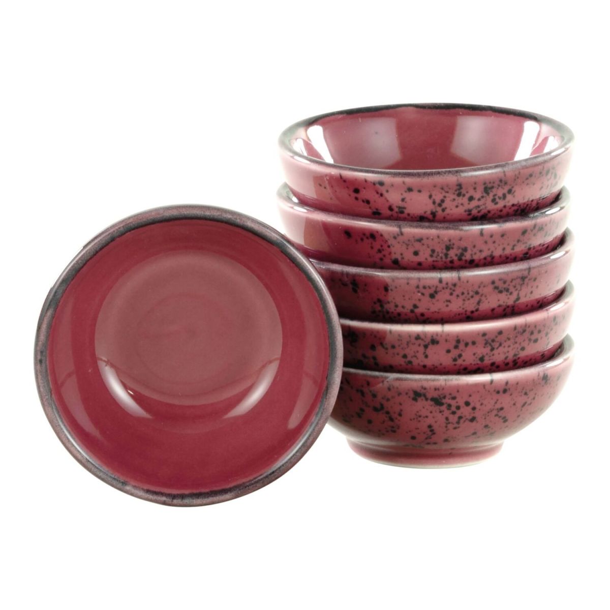 CreaTable Nature Collection - Sojaschale 6-tlg 40 ml, 8x3 cm (ØxH); rot; rund; 6 Stück / Pack