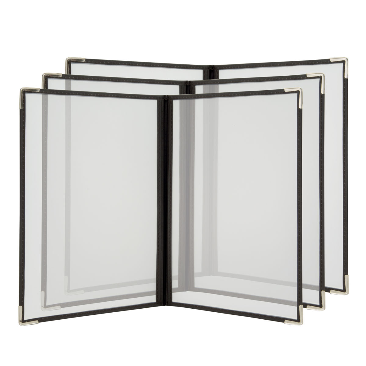Set di 3 Carte A4 Crystal - Trasparente - 4 facciate Securit; 23x31.5 cm (LxH); marrone