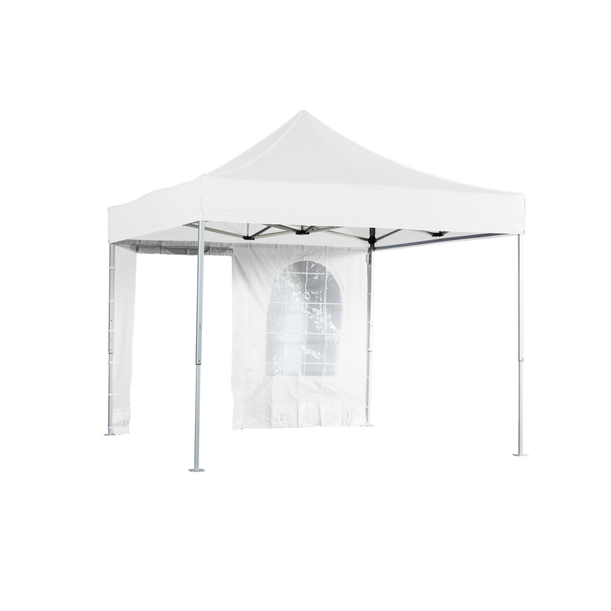 VeroTENT VeroTENT 3m Seitenwand mit Fenster und Türe 300x205 cm (LxB); weiß