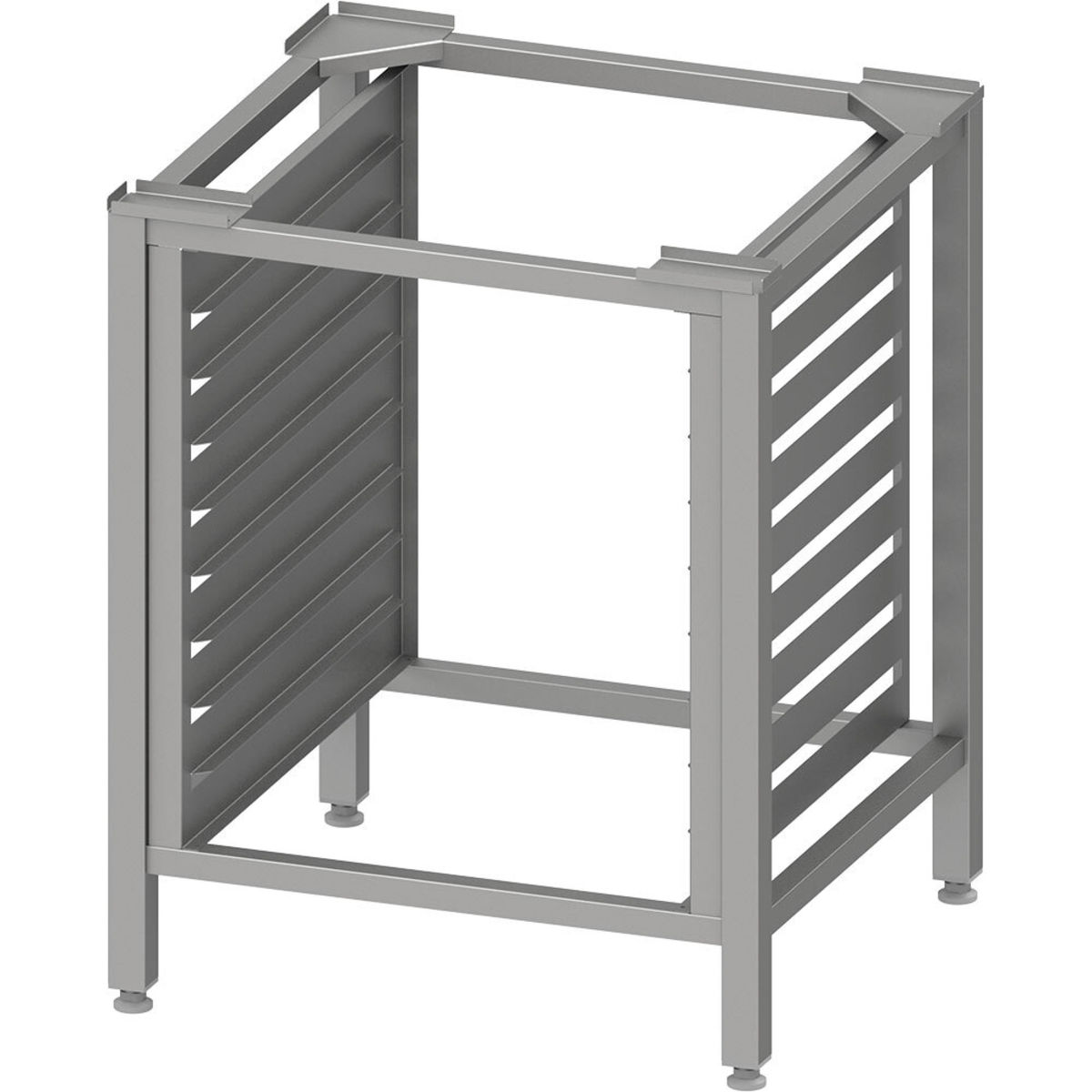 Stalgast Edelstahl Untergestell für Kombidämpfer, 8x GN 1/1, H. 850 mm 70.4x85 cm (BxH); silber
