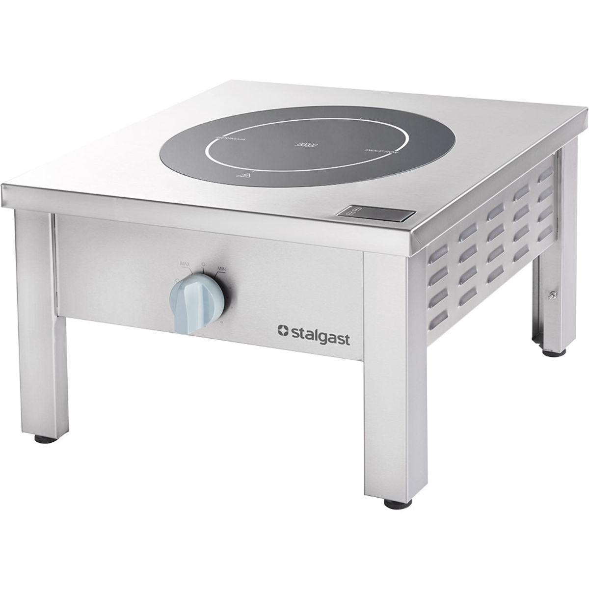 Stalgast Edelstahl Induktions-Hockerkocher, 1 Kochplatte; 60x60x38 cm (BxTxH); silber