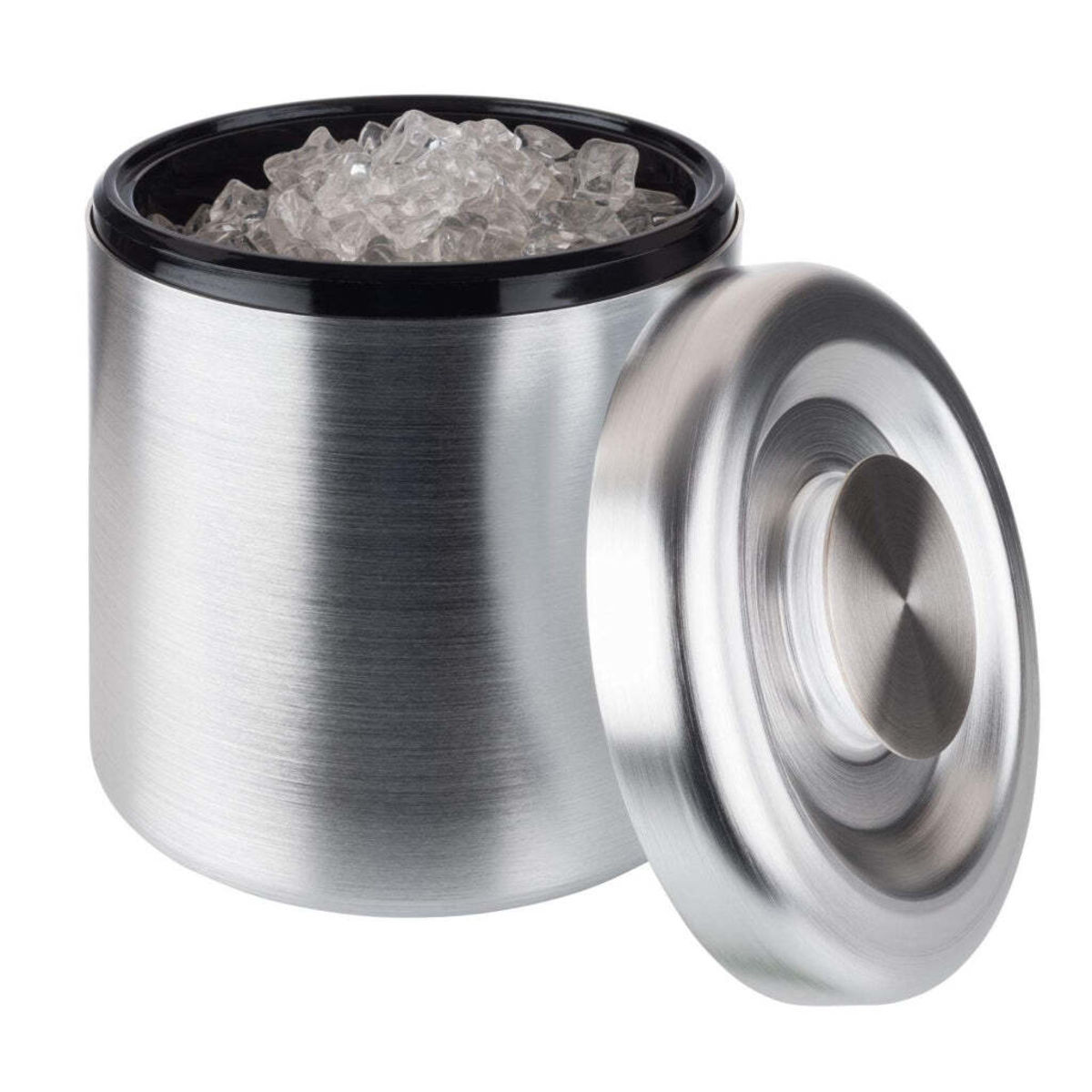 Buddy’s Bar Eisbox, Aluminium eloxiert; 18.5x18.5x21 cm (LxBxH); silber