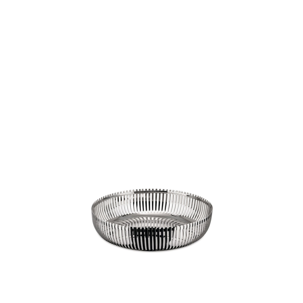 Alessi Runde Korbschale; 20x5 cm (ØxH); silber