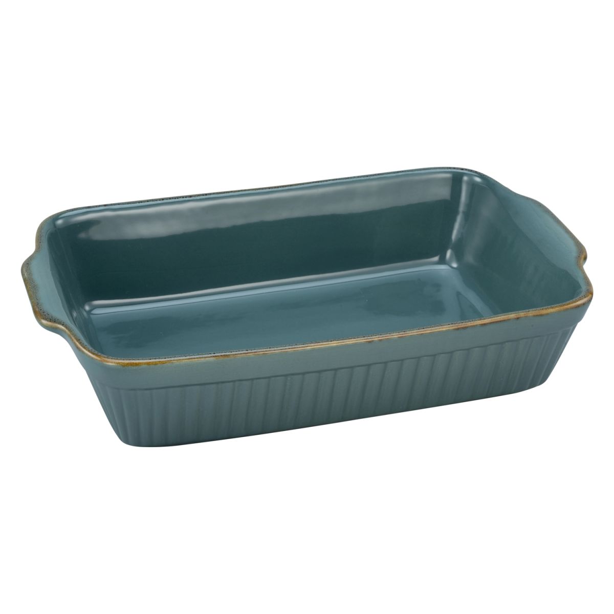 CreaTable Classic Vintage - Auflaufform rechteckig 2500 ml, 34x20x7.5 cm (LxBxH); petrol; rechteckig