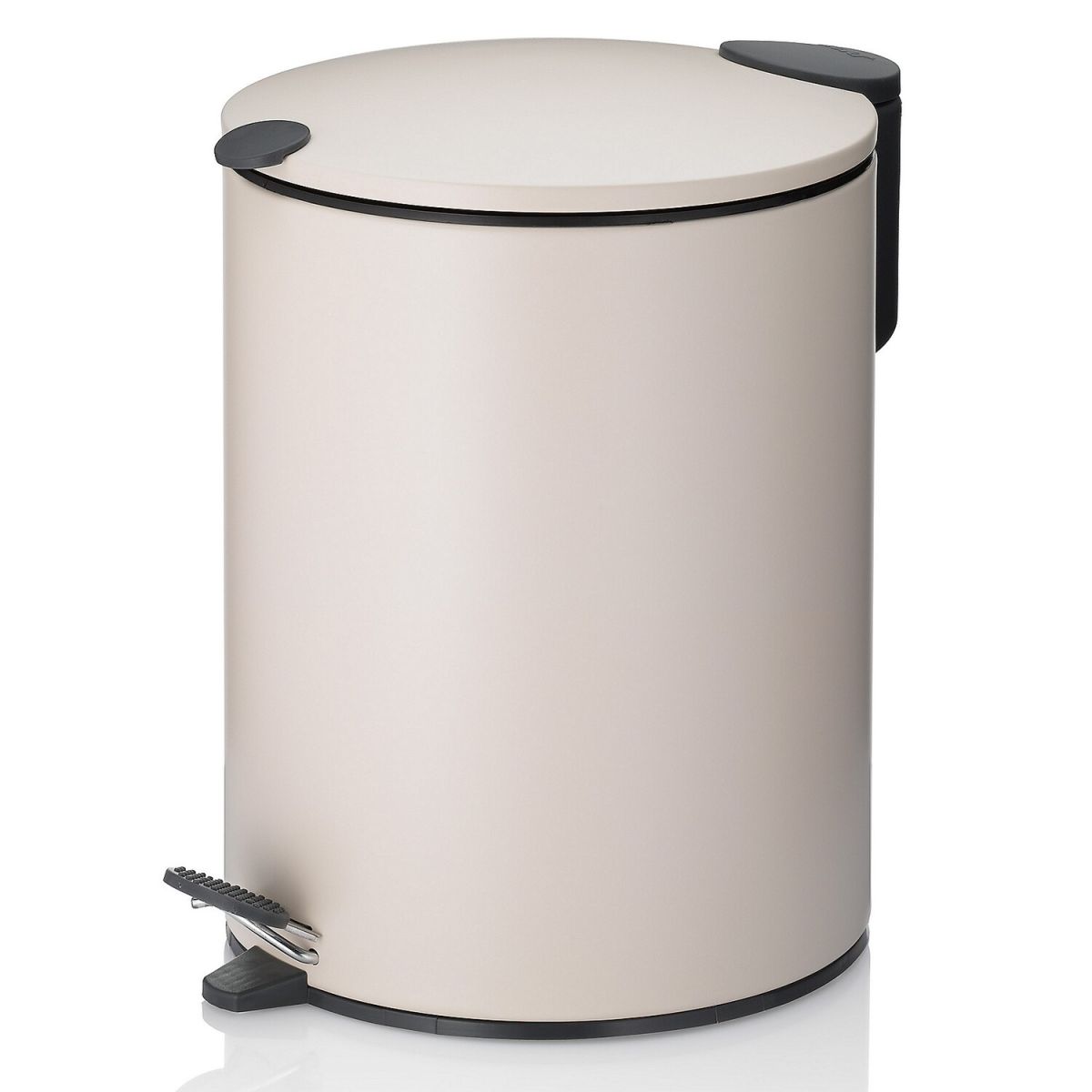 kela Kosmetikeimer Mats Metall Sil. Close 5 l, 20.5x27 cm (ØxH); beige