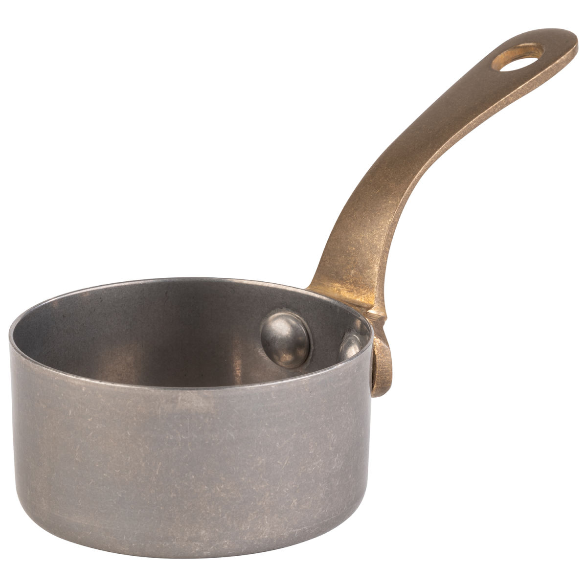 APS Serviertopf / Stielkasserolle VINTARA, Edelstahl 0.05 l, 5.5x5.5x2.5 cm (LxBxH); silber