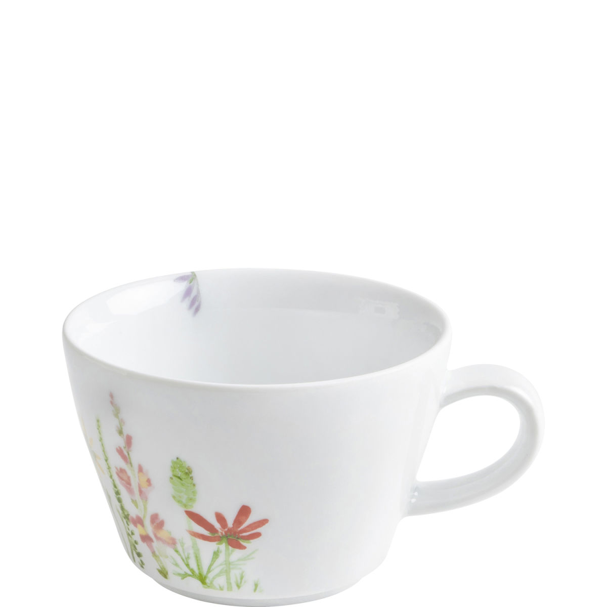 Kahla Cappuccino-Obertasse Wildblume 270 ml, 9.9x6.7 cm (ØxH); weiß/rot/grün; rund; 6 Stück / Pack