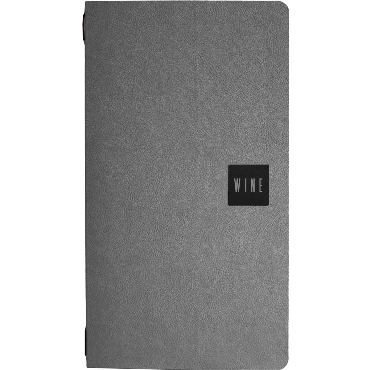 STIL CASA Stil casa, Set 12 Menükartenhalter Größe 2/2, Polyurethan, drei Innenhüllen aus Kunststoff, elastischer Umschlaghalter grau; 12 Stück / Pack