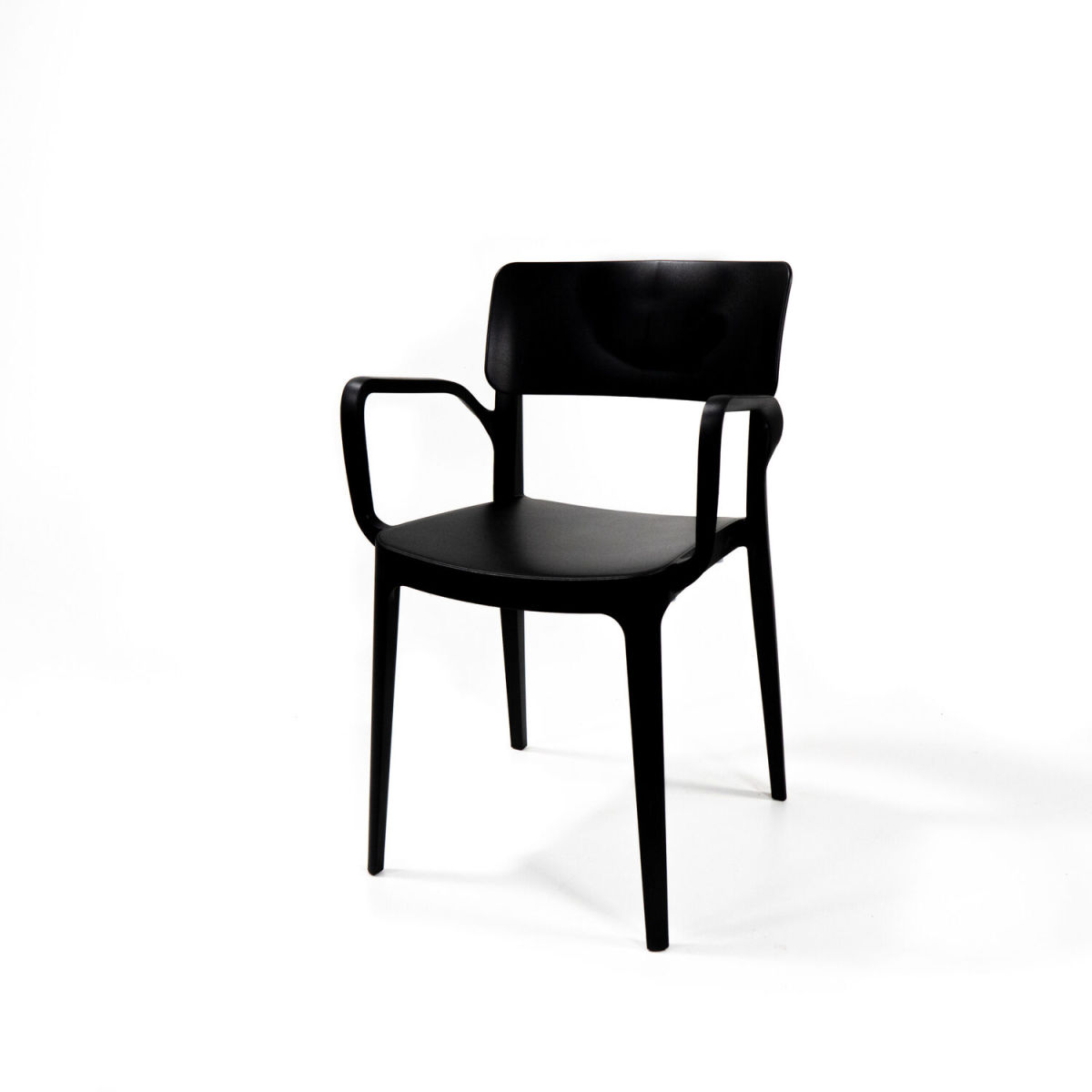 Feros Wing Armchair Anthrazit, Stapelstuhl Kunststoff, 50921 54x55x82 cm (BxTxH); schwarz; 4 Stück / Pack