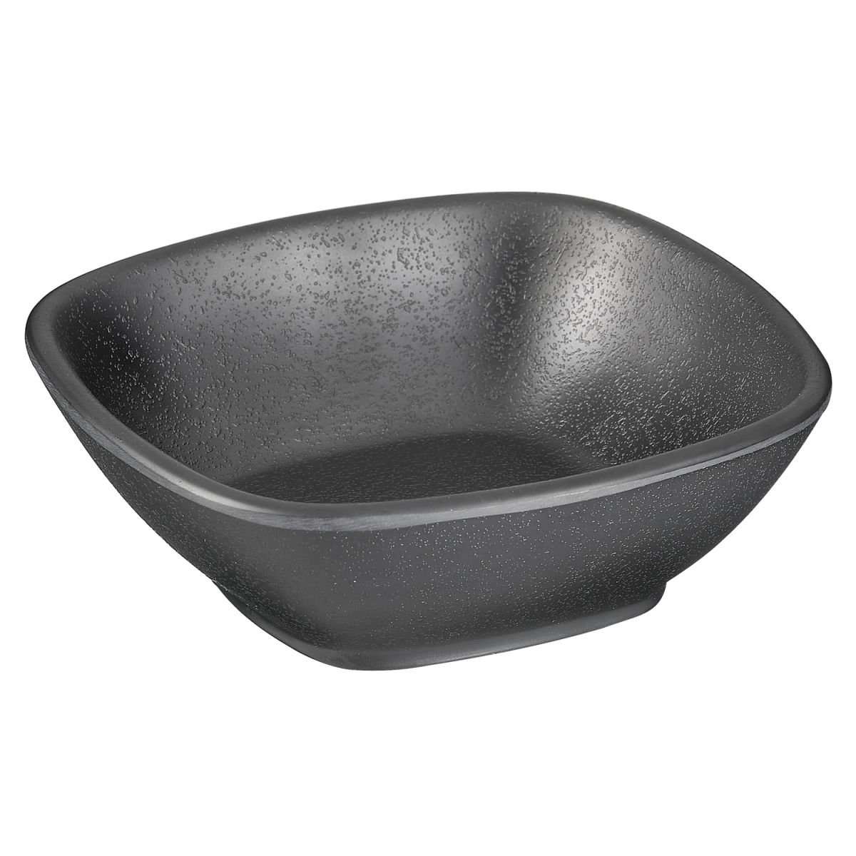 APS Schale ZEN, Melamin, eckig 200 ml, 12x12x4 cm (LxBxH); schwarz; quadratisch