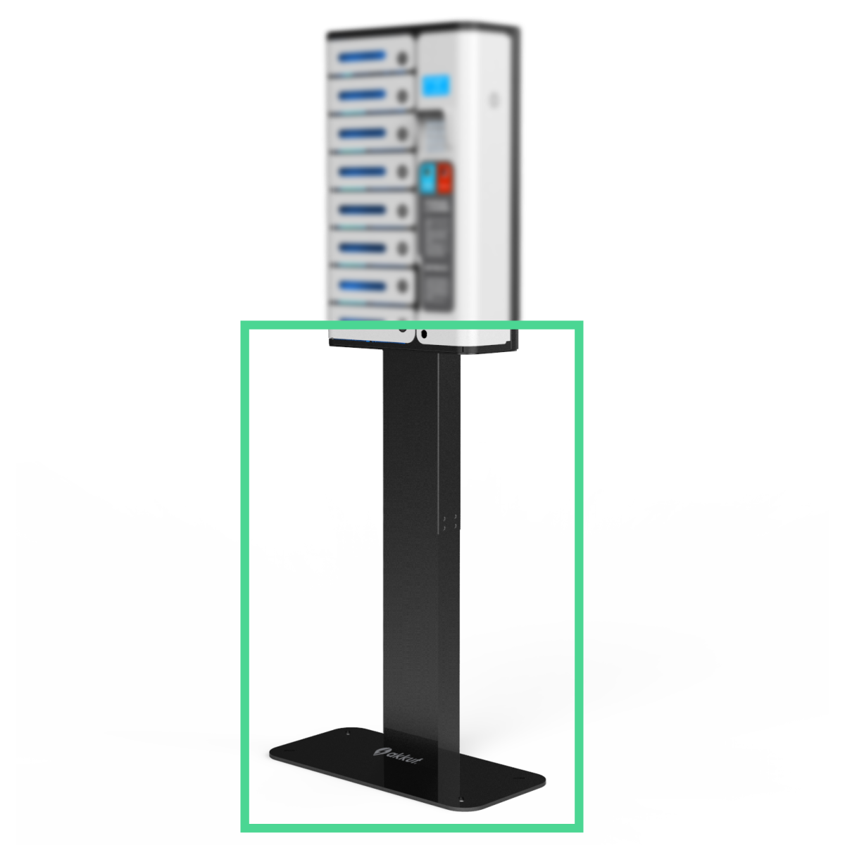 akkut Piedistallo per SAFE 8 COIN e SAFE 8 COMPACT; 49x50x150 cm (LxLxH); nero; struttura nero