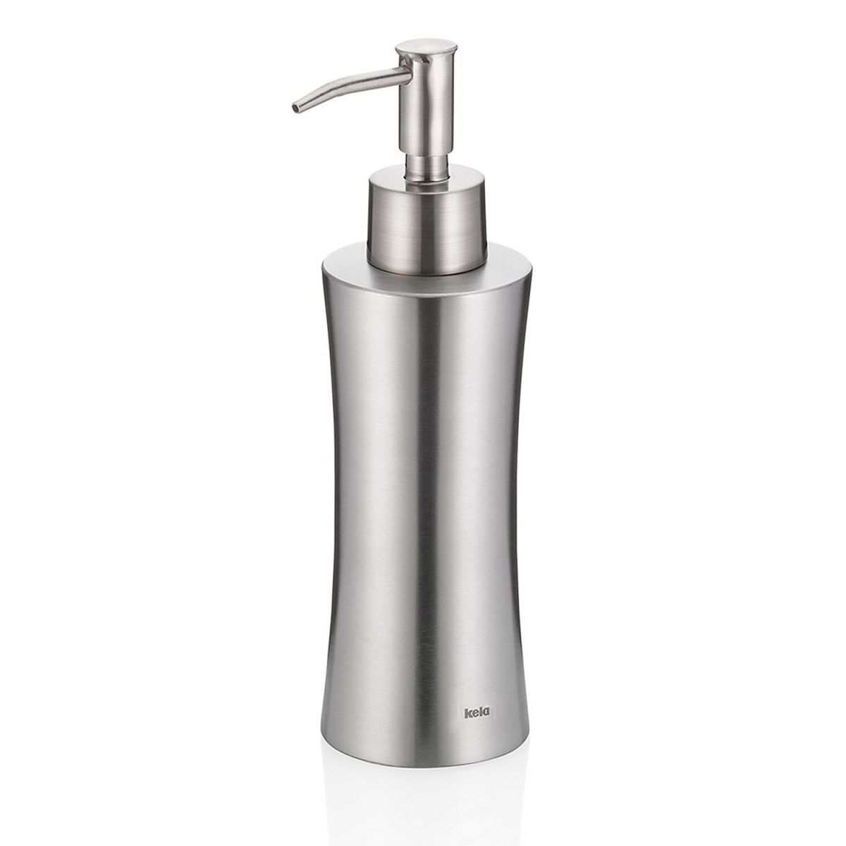 kela Seifenspender Elegance Edelstahl 18/10 150 ml, 19.5 cm (H); silber; rund