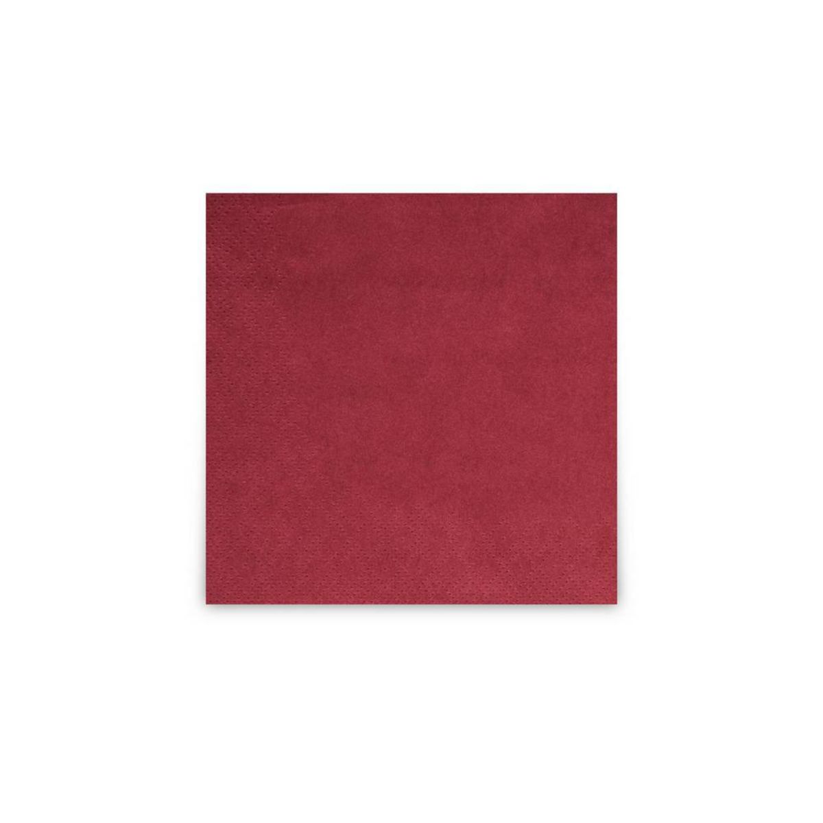Plock Servietten 24x24 cm, 2-lagig 24x24 cm (BxL); bordeaux; 3600 Stück / Pack