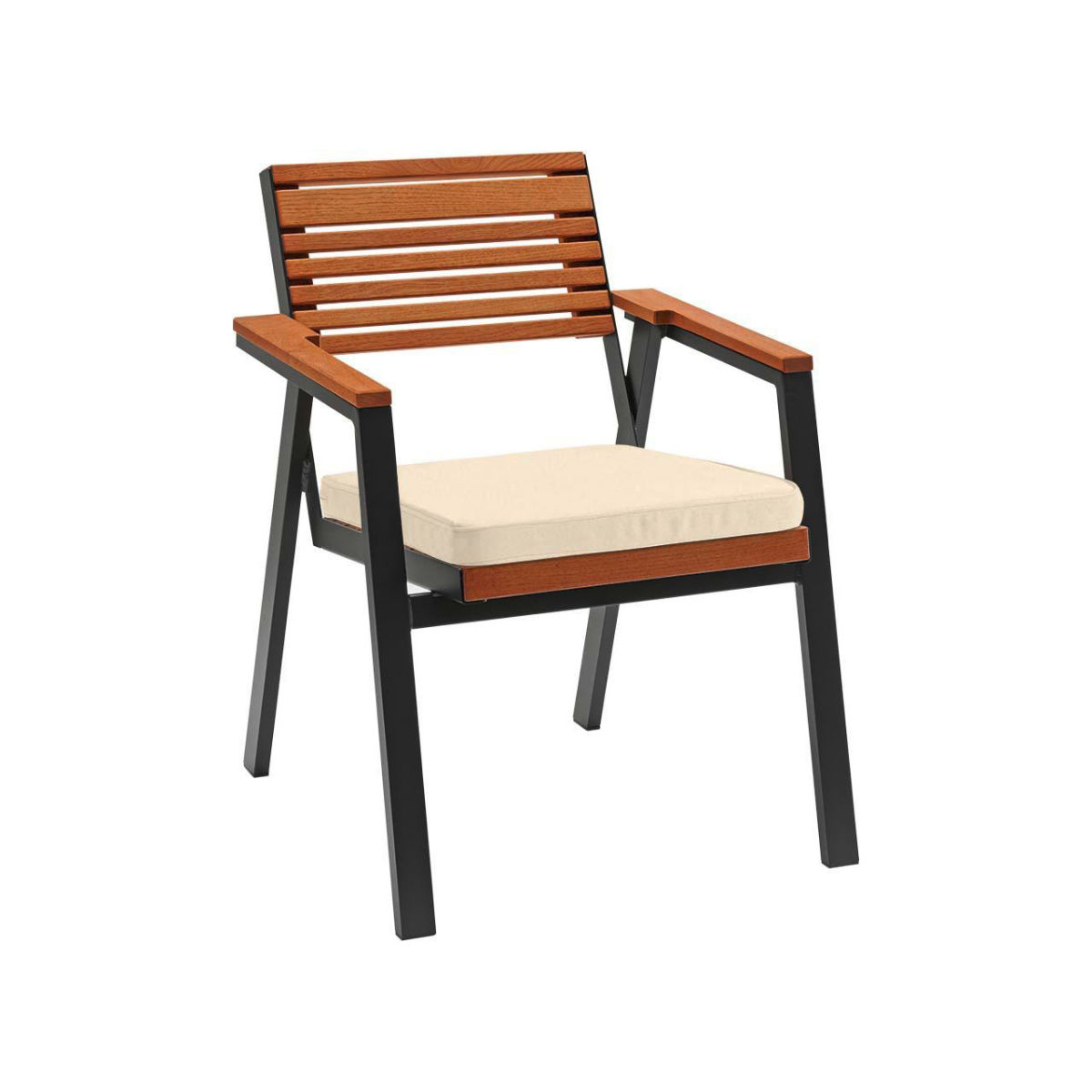 Rondo Auflage für Gartensessel 'Berrissimo', Bezug aus Polyester 50x50x6 cm (BxLxH); natur