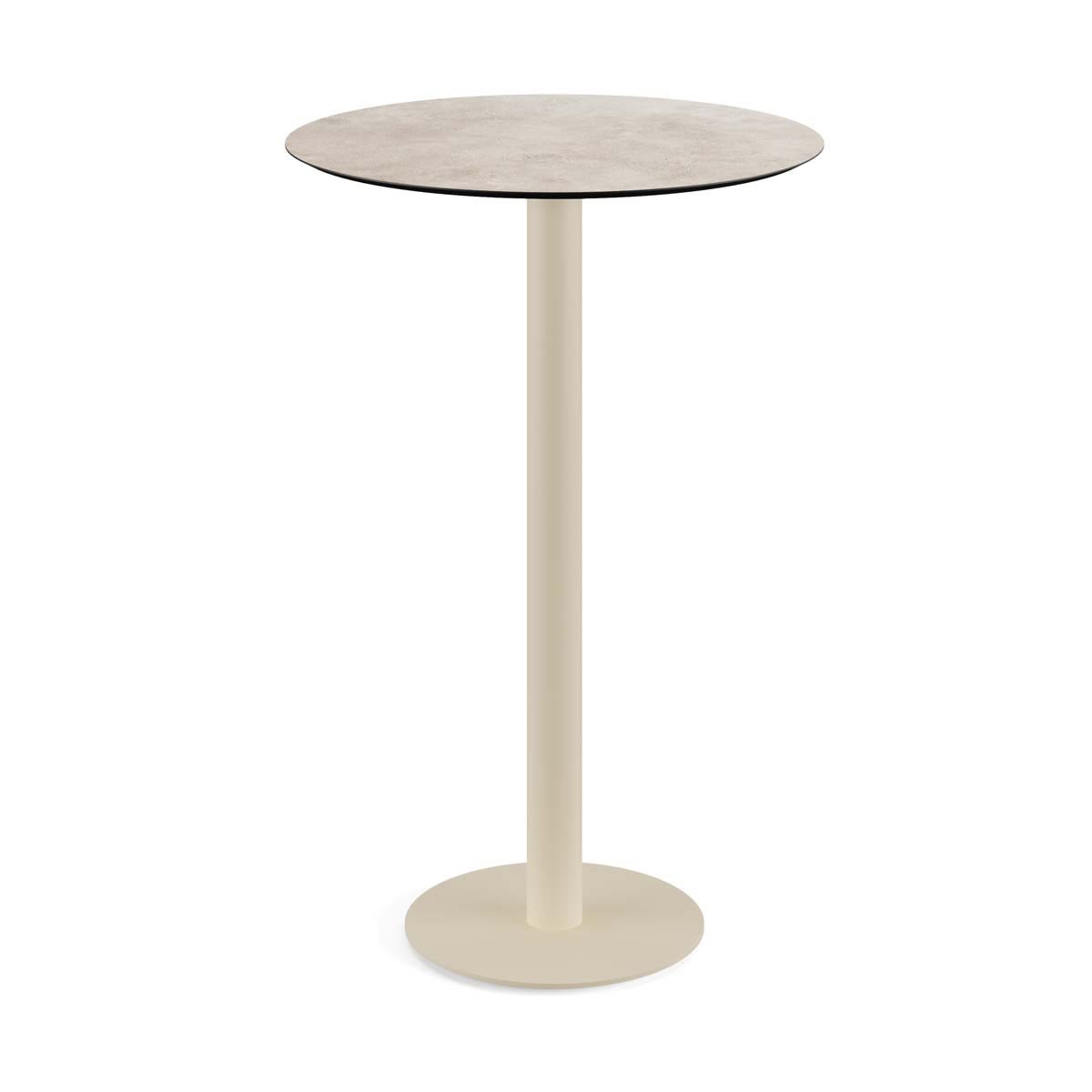 Feros Urban Stehtisch Sand Gestell + HPL rund 109.2x70 cm (HxØ); sand; rund
