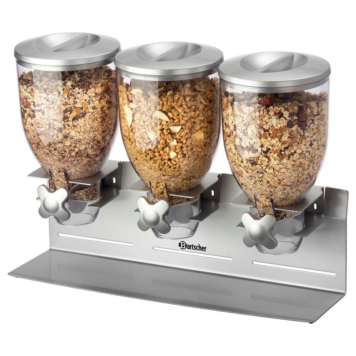 Bartscher Cerealienspender, 10,5 l 10500 ml, 54x39.5x17 cm (BxHxT); silber