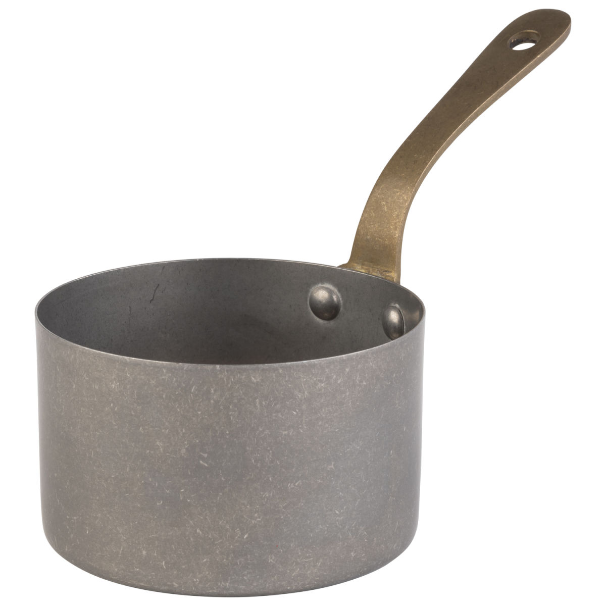 APS Serviertopf / Stielkasserolle VINTARA, Edelstahl 0.3 l, 9.5x9.5x5.5 cm (LxBxH); silber