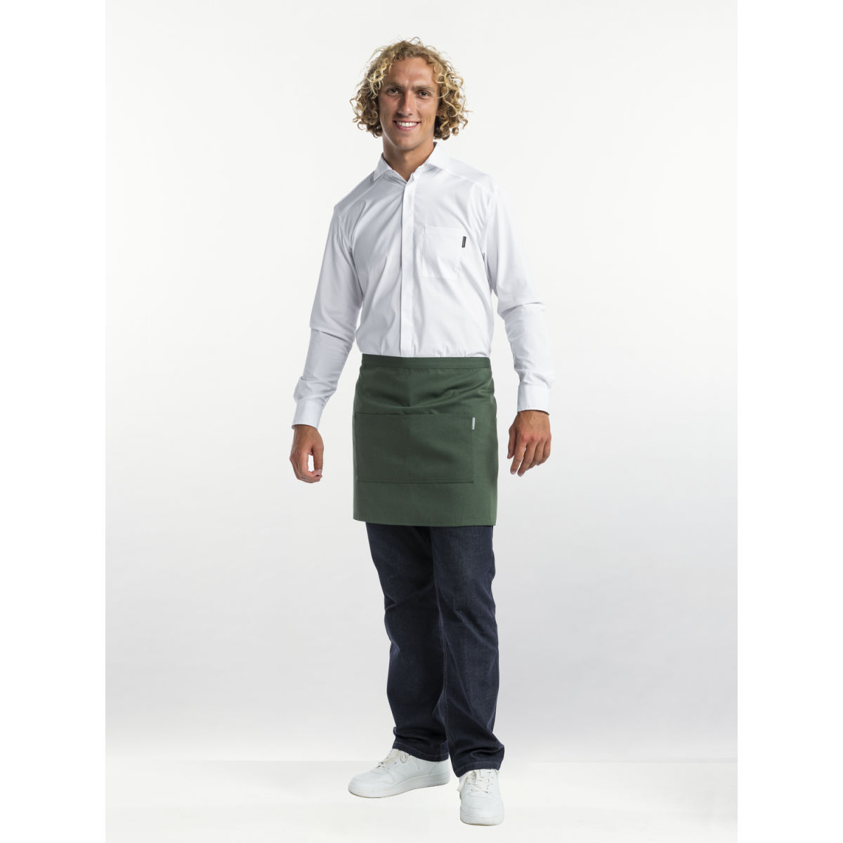 Chaud Devant Bistroschürze Nordic Forest W90 – L45 45x90 cm (LxB); dunkelgrün