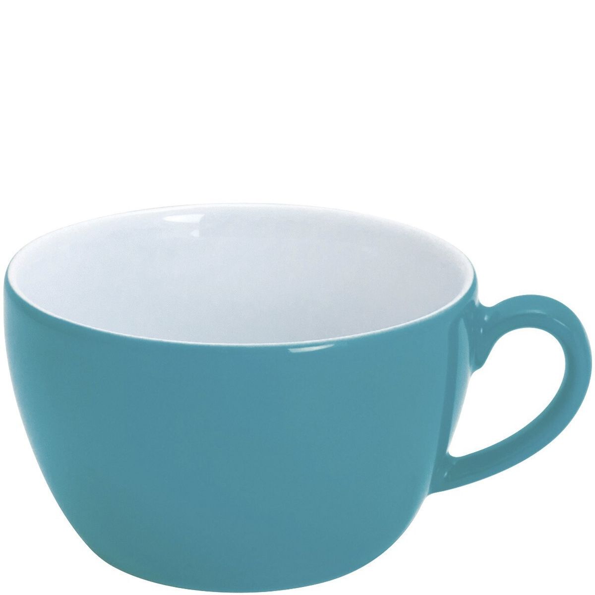 Kahla Cappuccino-Obertasse Pronto Colore 250 ml, 9.5x5.9 cm (ØxH); türkis; rund; 6 Stück / Pack