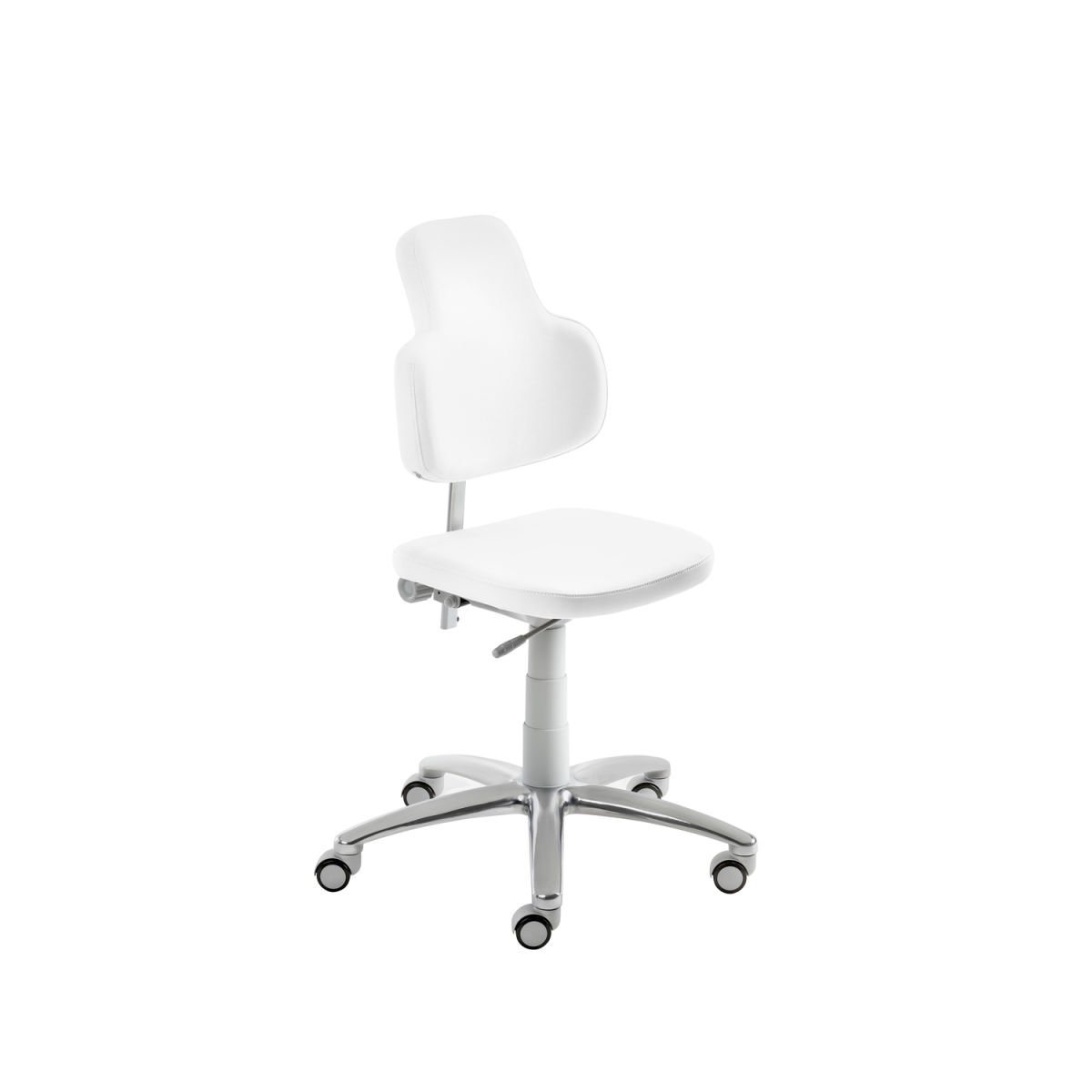 Mayer Sitzmöbel Drehstuhl 2206, desinfizierbar lichtgrau 62x88x60 cm (BxHxT); Sitz kaltweiß