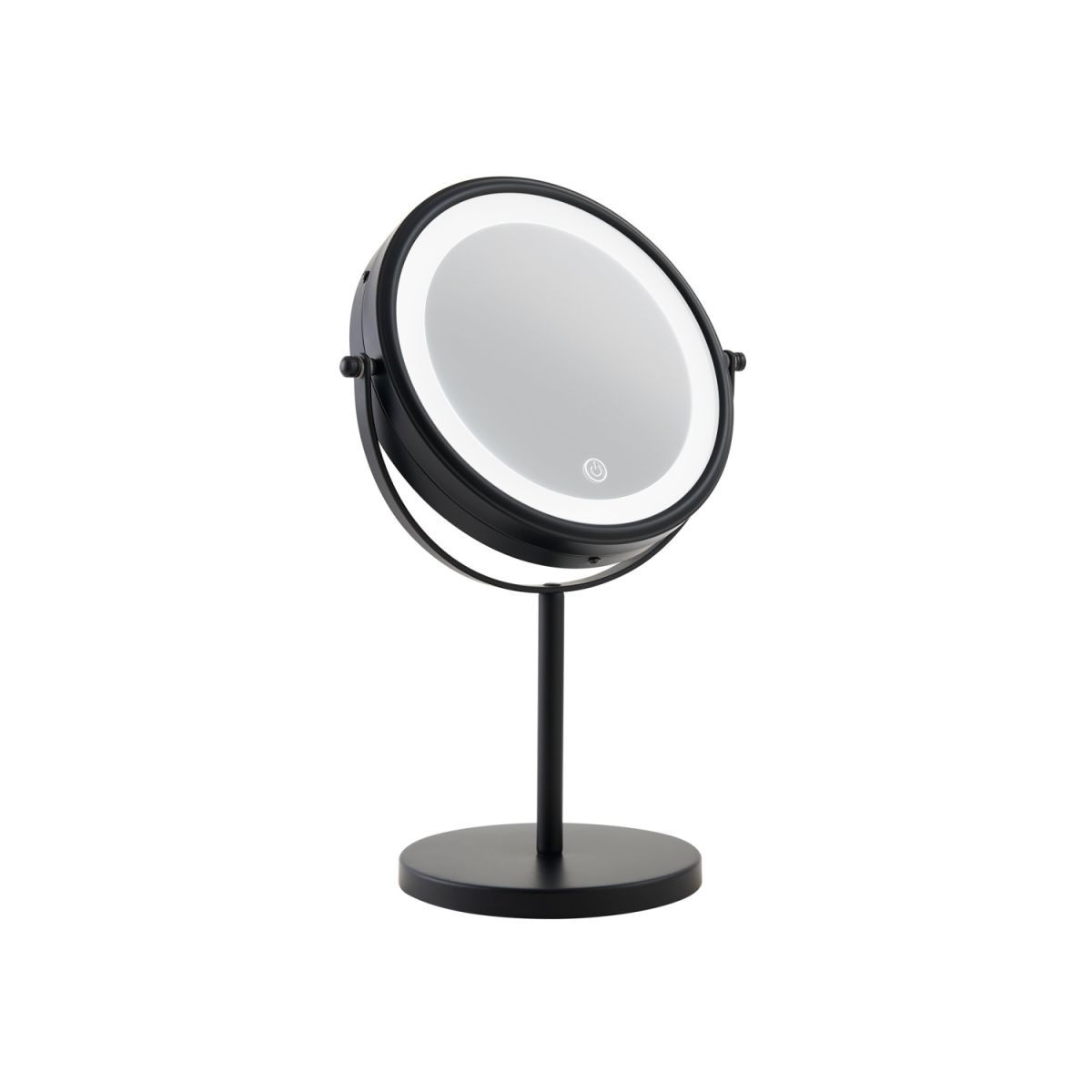 Specchio ingranditore da tavolo 5x con LED Winchester in nero CORBY; 15x23x34 cm (LxLxH); nero