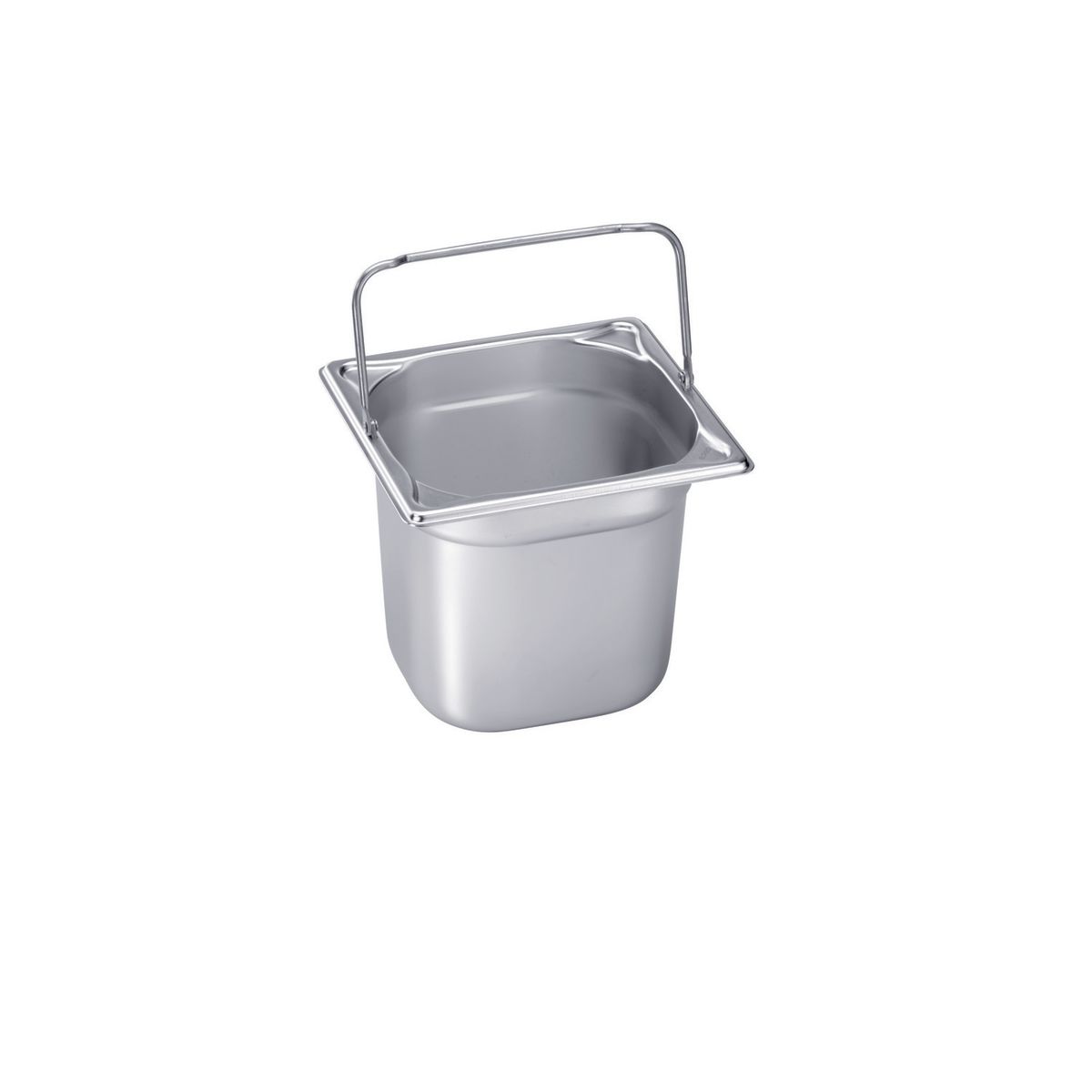 B.PRO GN-Behälter GN 1/6 mit Bügelgriffen GN 1/6, 3 l, 17.6x16.2x20 cm (LxBxT); grau