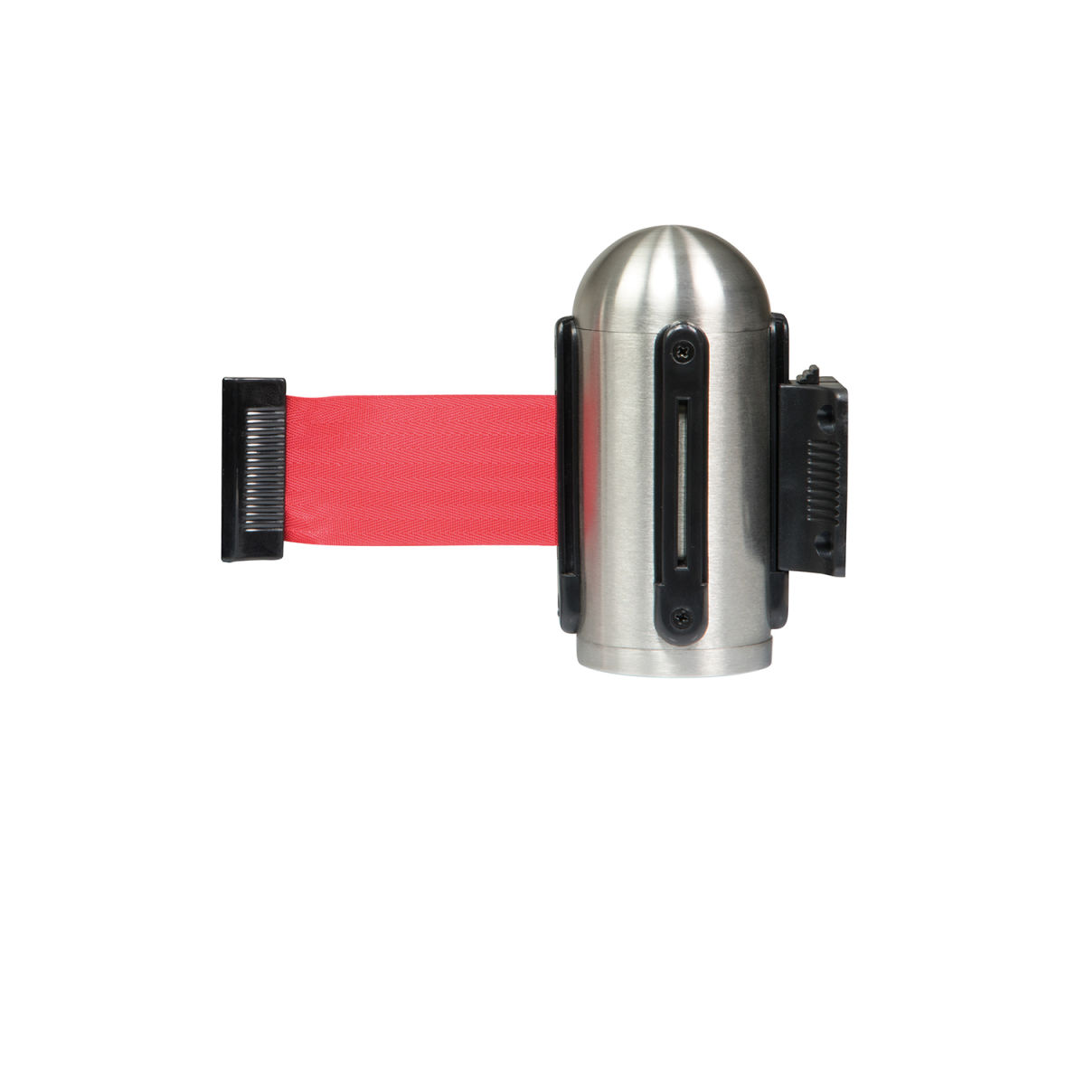 Gancio a parete per Nastro in nylon Estensibile Rosso 205cm - Kit di fissaggio incluso Securit; 6x0.4x14x0.4 cm (LxLxHxP); rosso