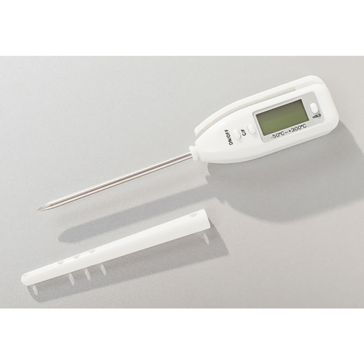 Digitales Thermometer 10 cm (B); weiß; 5 Stück / Pack