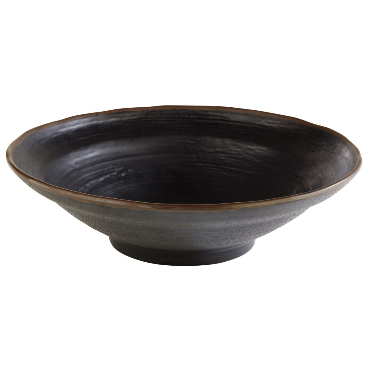 APS Schale MARONE, Melamin, rund 2000 ml, 30.5x30.5x30.5x8.5 cm (LxBxØxH); schwarz; rund