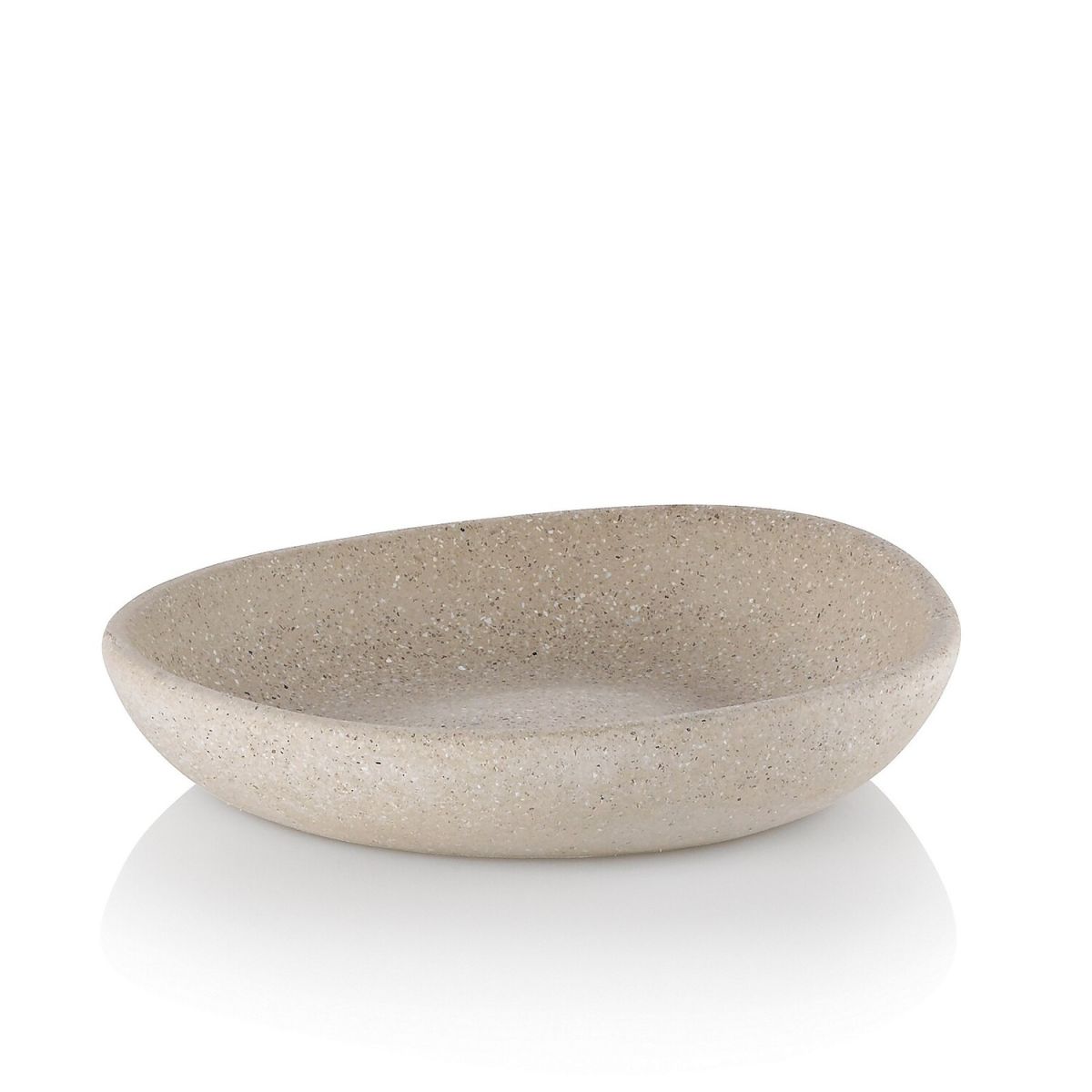 kela Seifenschale Roda Zement 11x2.5x12 cm (BxHxT); beige; oval