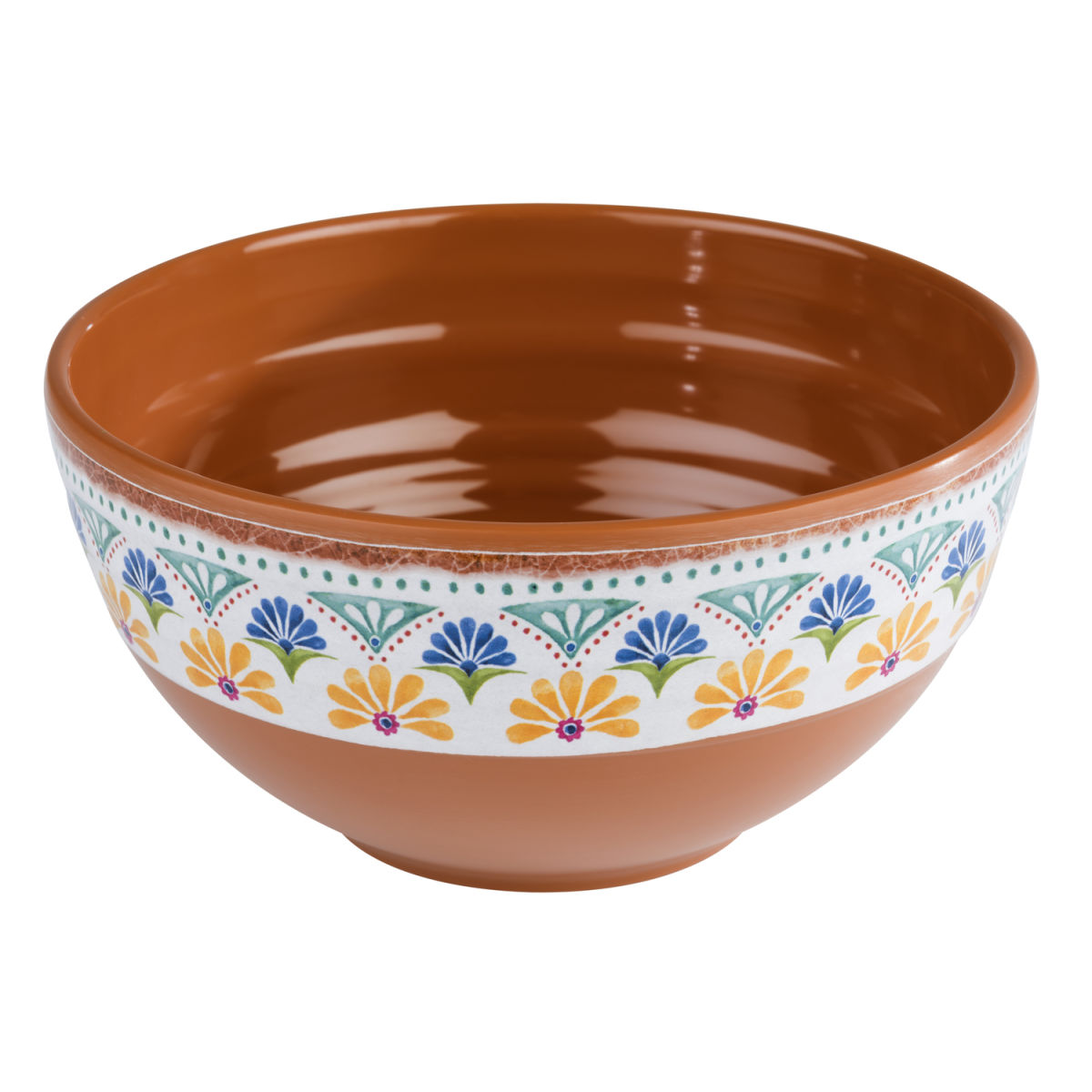APS Schale ARABESQUE, Melamin 800 ml, 15.5x15.5x15.5x8 cm (LxBxØxH); beige/blau; rund