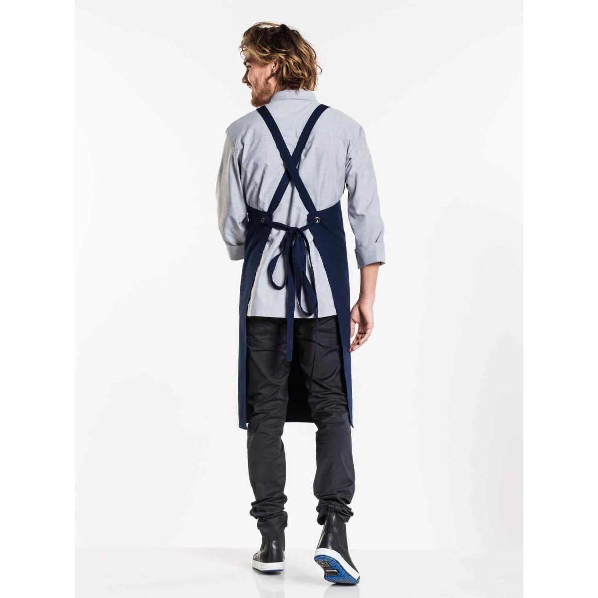 Chaud Devant Latzschürze Nordic Cross Blue W75 – L100 100x75 cm (LxB); dunkelblau